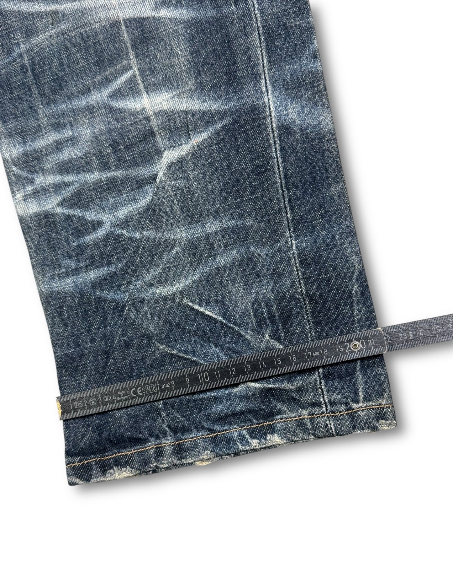 2000's Bobson Japanese Archive Baggy/Straight Jeans *extremely rare 36x32 (XL)