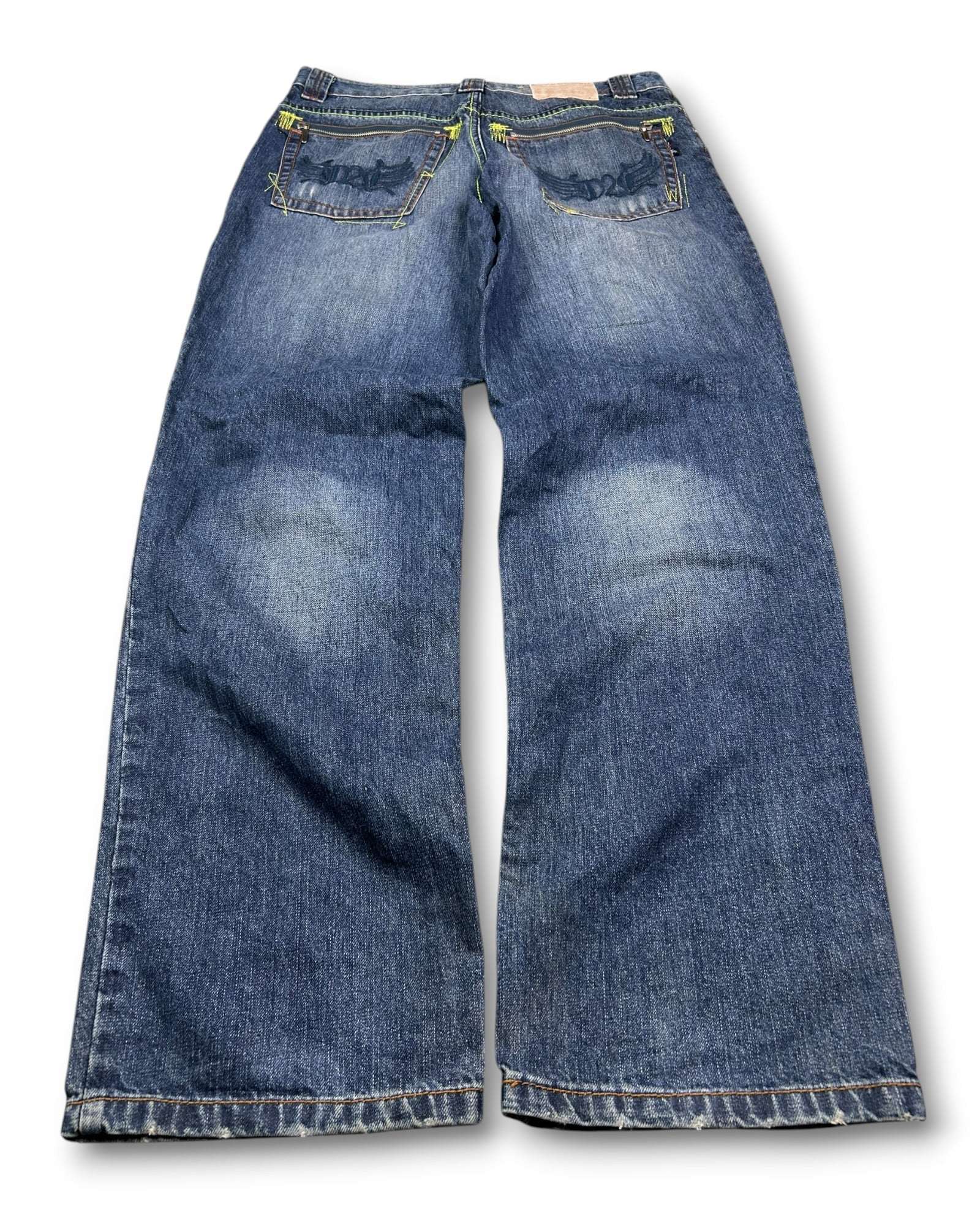 2000's Xsight Straight/Baggy Jeans *rare 32x34 (M)