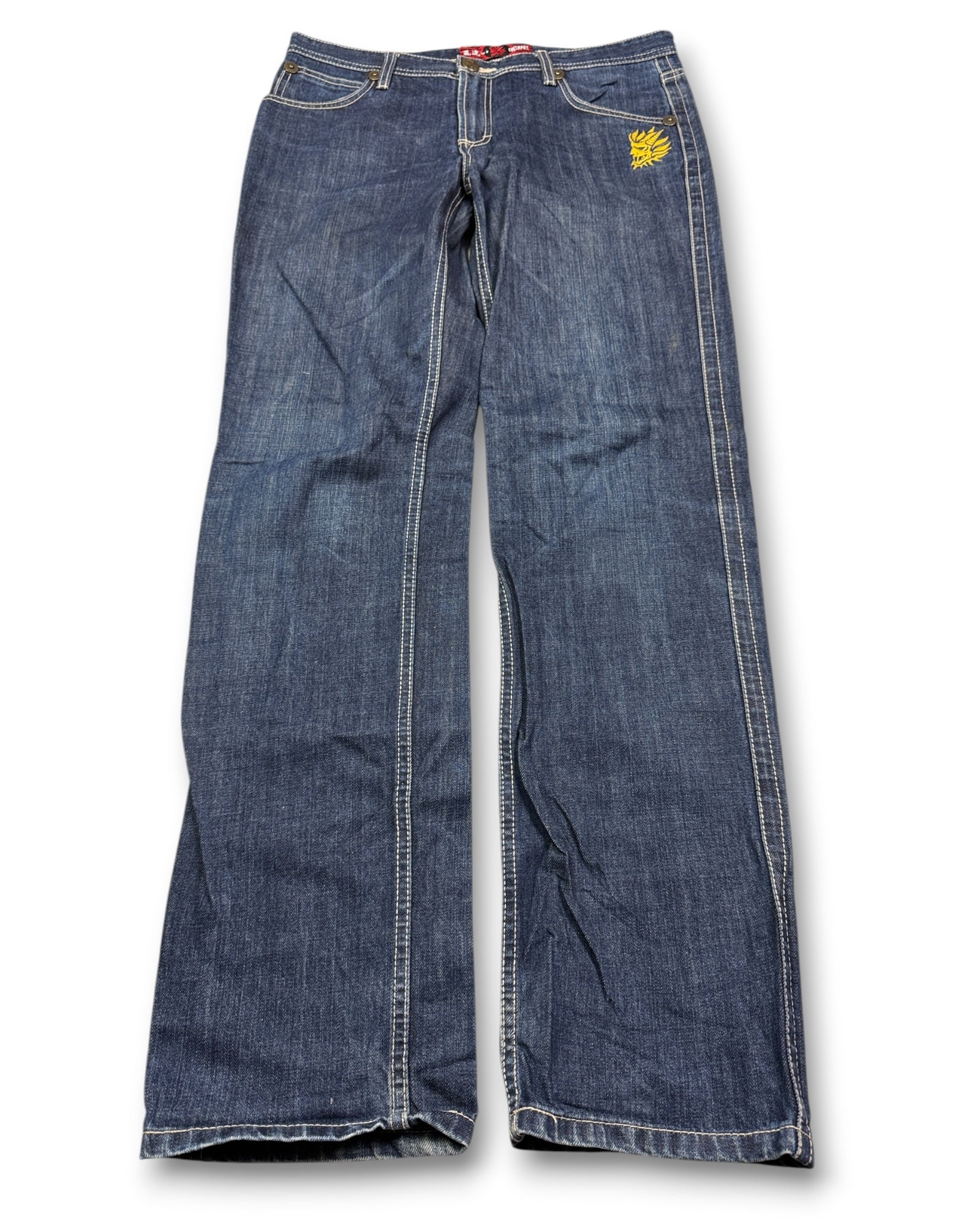 2000's Oniarai Straight/Baggy Japanese Jeans *rare 32x32 (M)