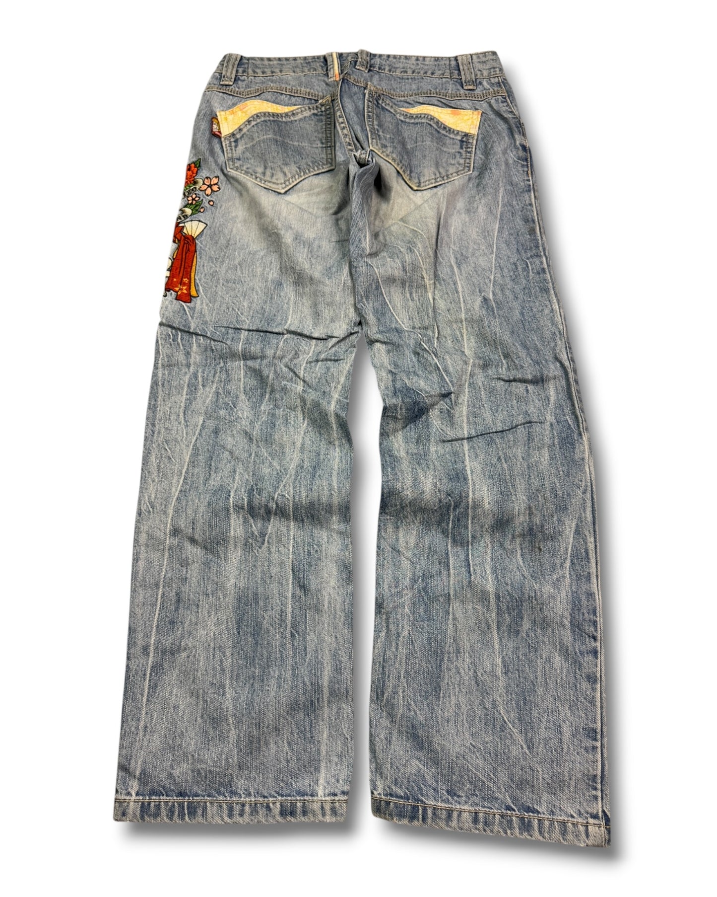 2000's Geisha Japanese Straight Jeans *rare 28x26 (XS)