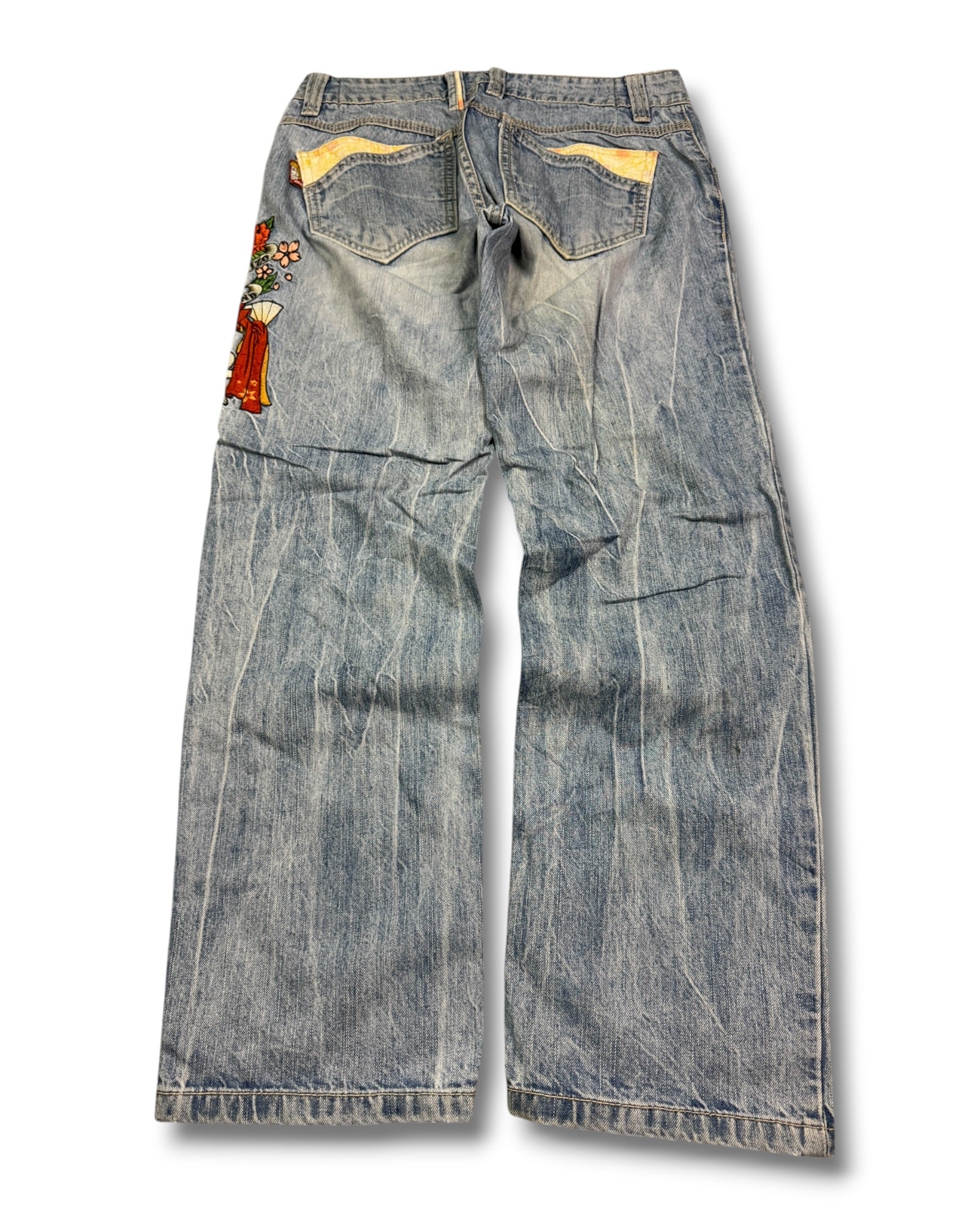 2000's Geisha Japanese Straight Jeans *rare 28x26 (XS)
