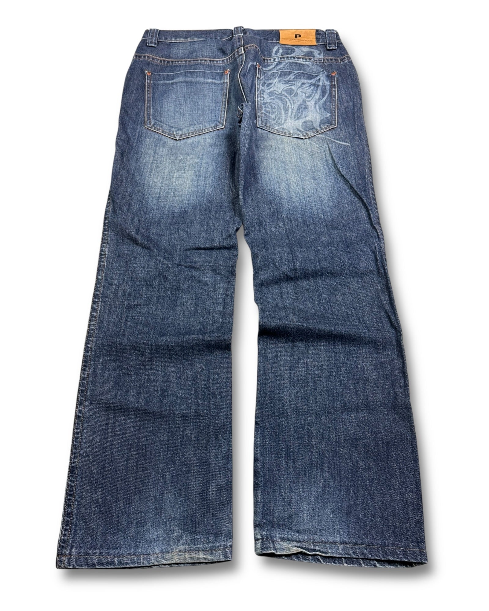 2000's Pomelo Fashion Straight/Baggy Japanese Oni Jeans *rare 31x30 (M)