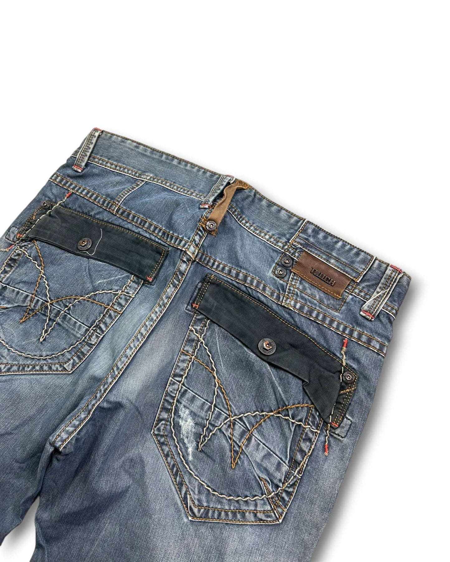 2000's Tough Jeansmith Straight/Baggy Japanese Jeans *rare 38x30 (XXL)