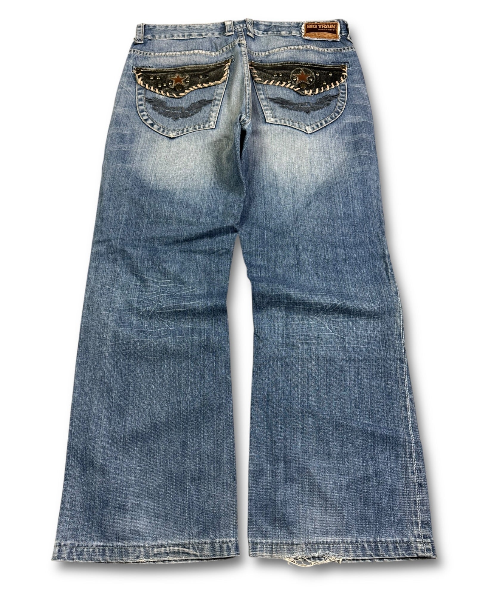 2000's Big Train Japanese Archive Baggy Jeans *very rare 36x30 (XL)