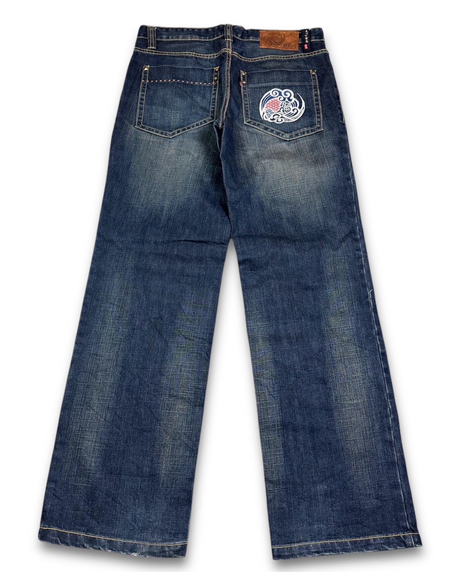 2000's DF-7 Baggy Japanese Straight Jeans *very rare 32x32 (M)