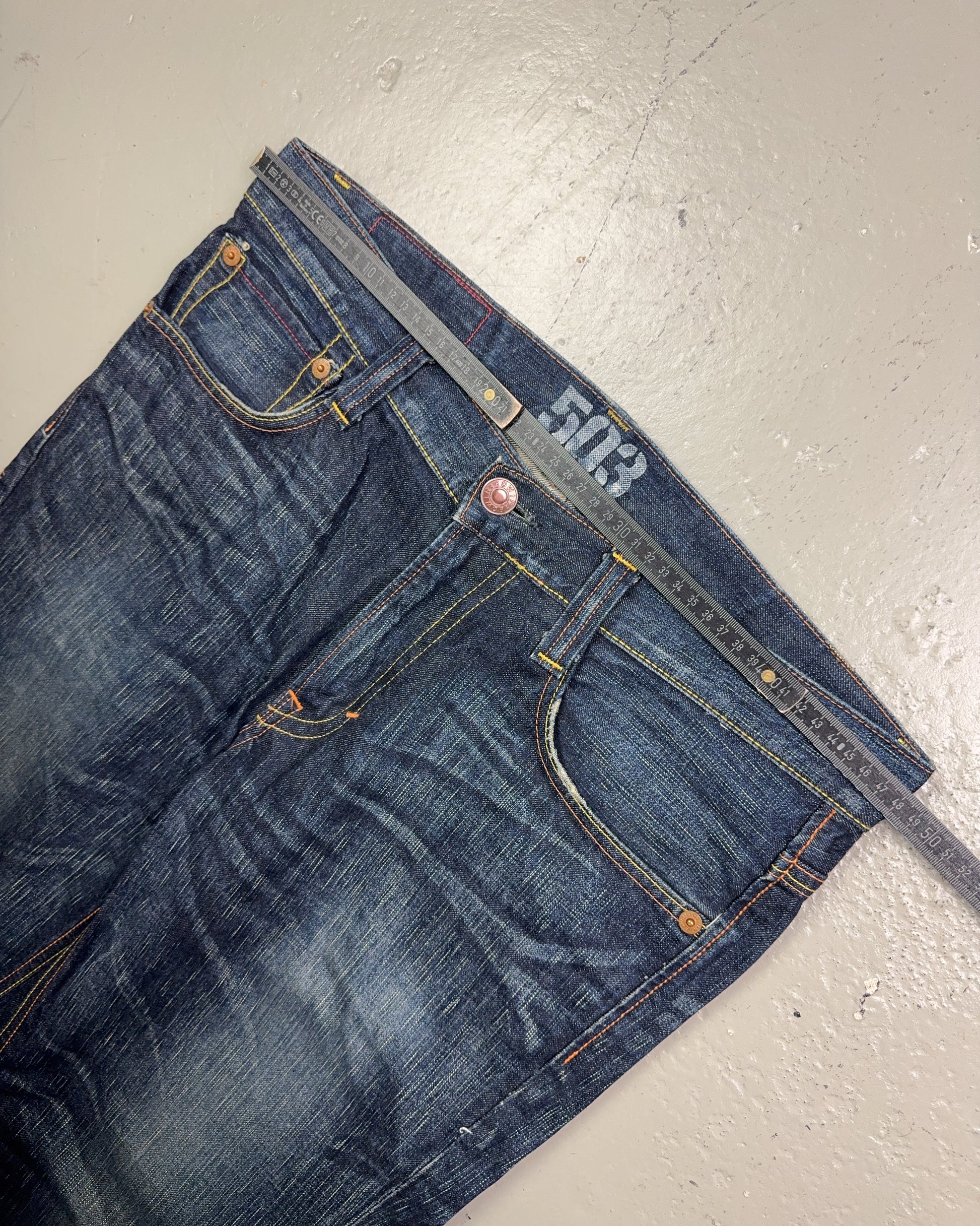 2000's Blue Trip Japanese Archive Baggy Jeans *very rare 38x34 (XXL)