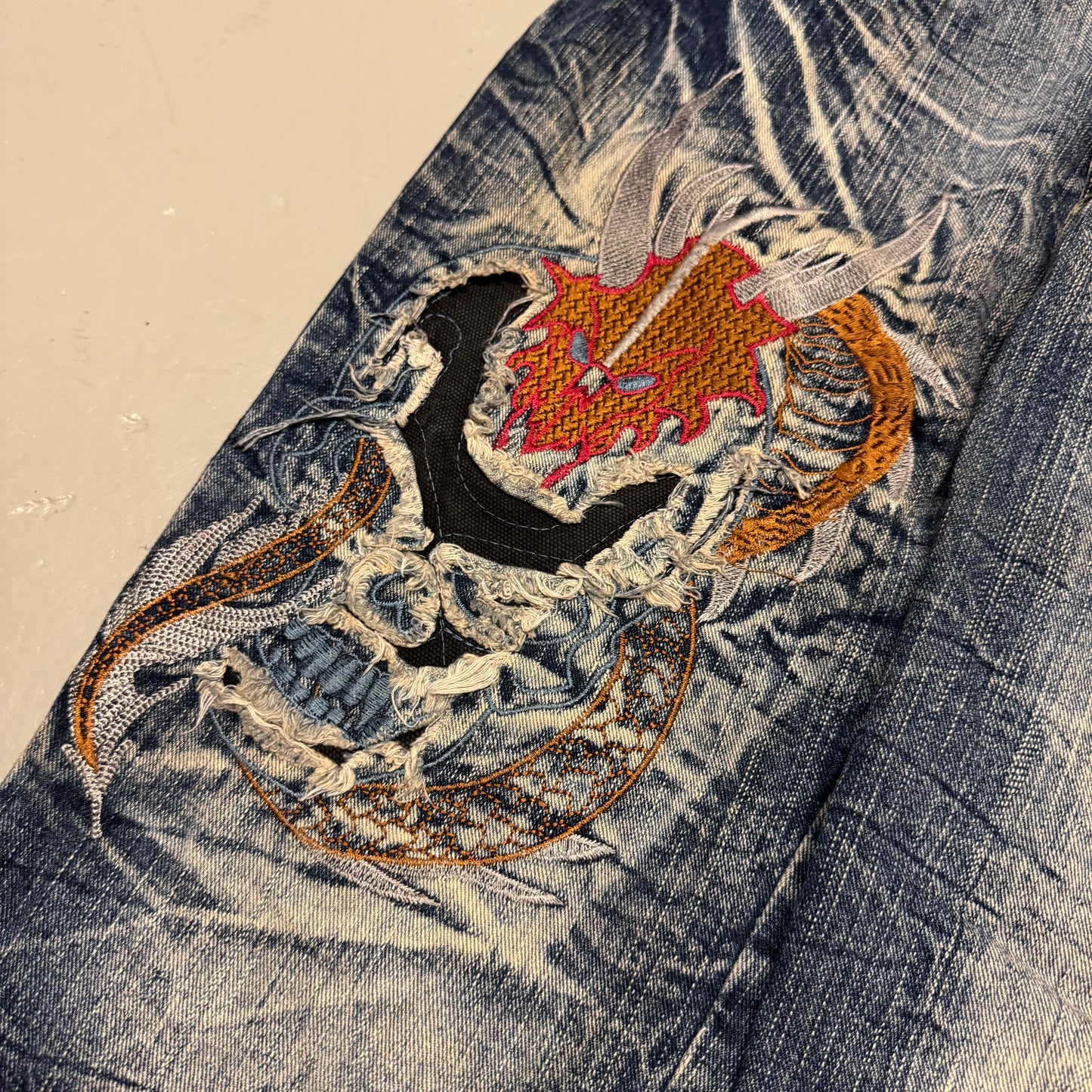 2000‘s Fenghuang Japanese Style Baggy/Straight Jeans *rare 30x31