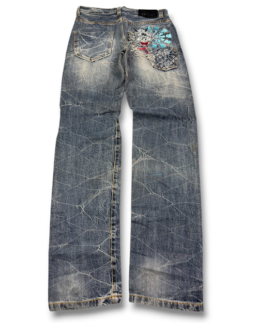 2000's Big Group Slim/Straight Japanese Jeans *rare 30x32 (M)
