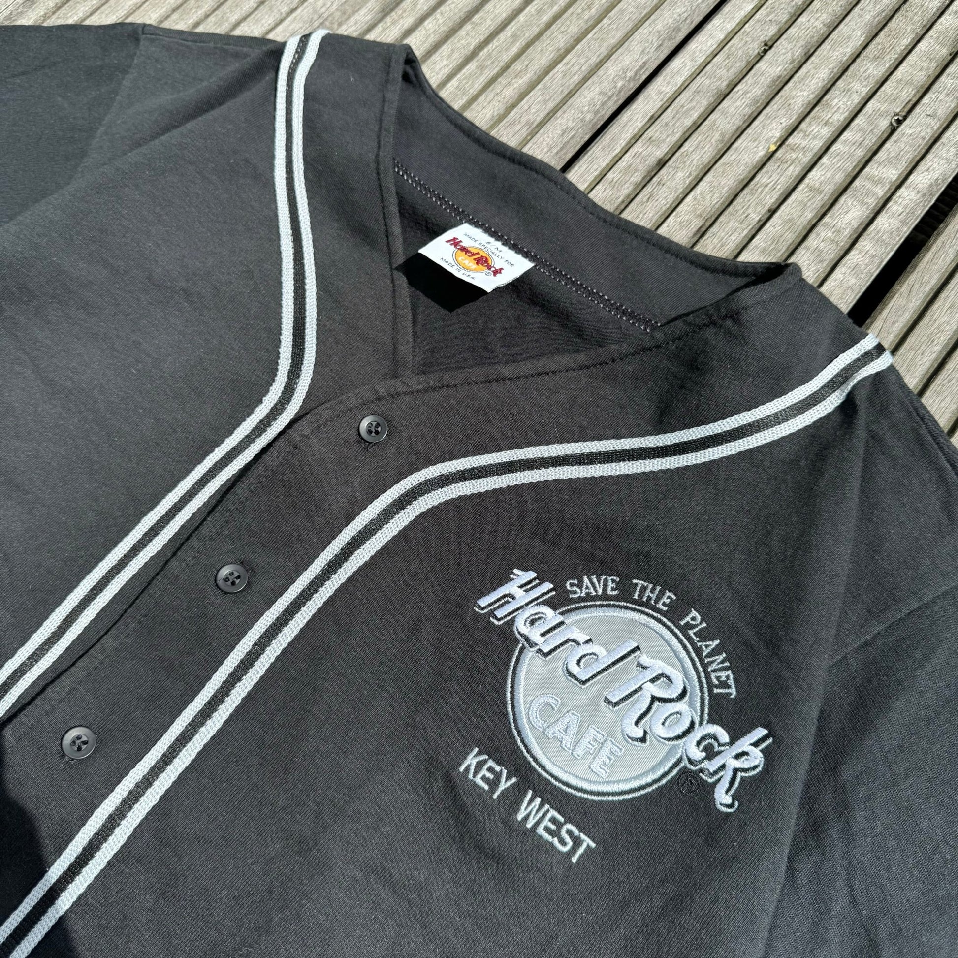 90‘s Hard Rock Key West Bowling Shirt made in U.S.A. *sehr selten (S/M) - Lennys Vintage