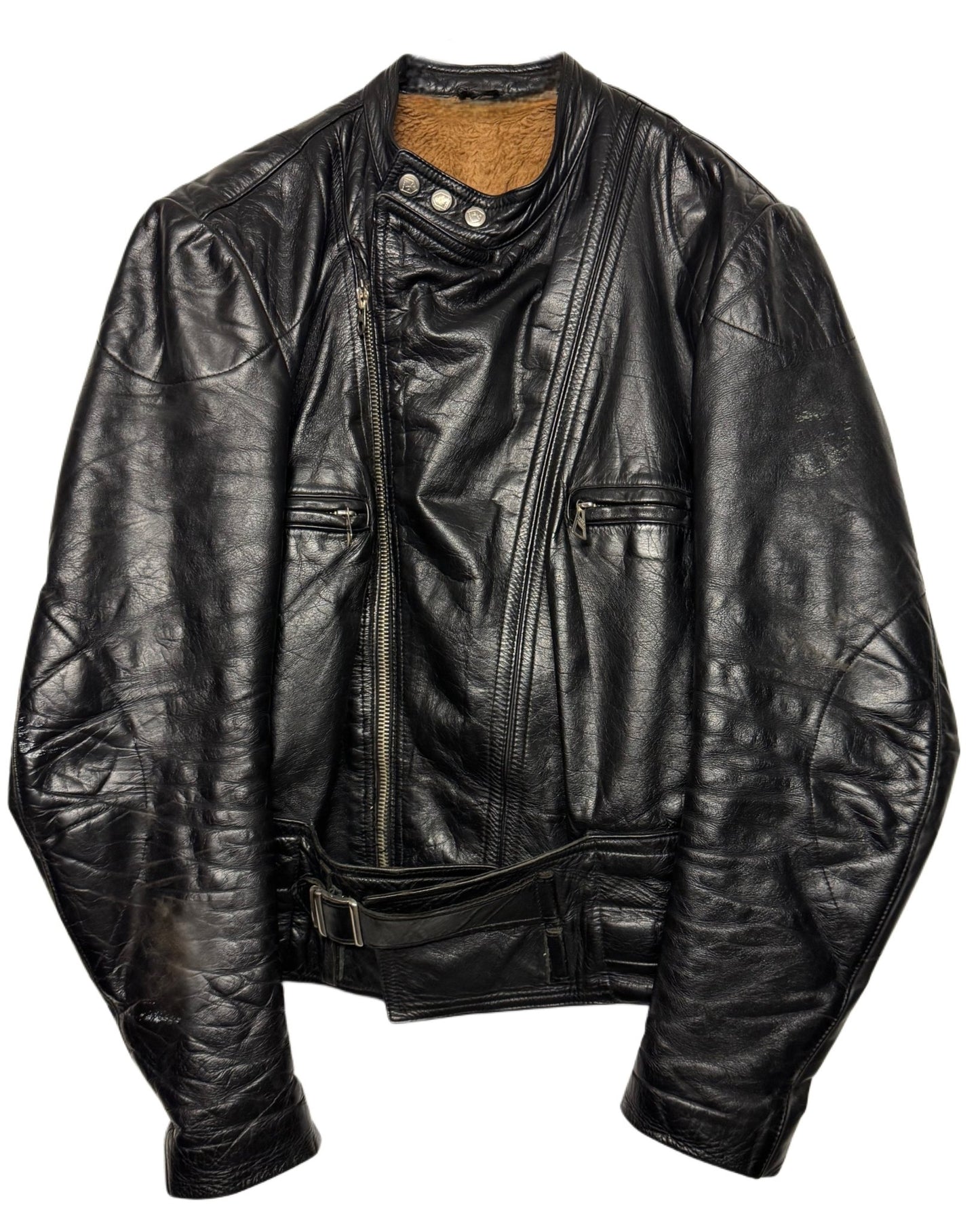 90‘s HARRO Biker Leatherjacket made in Germany *sehr selten (S) - Lennys Vintage