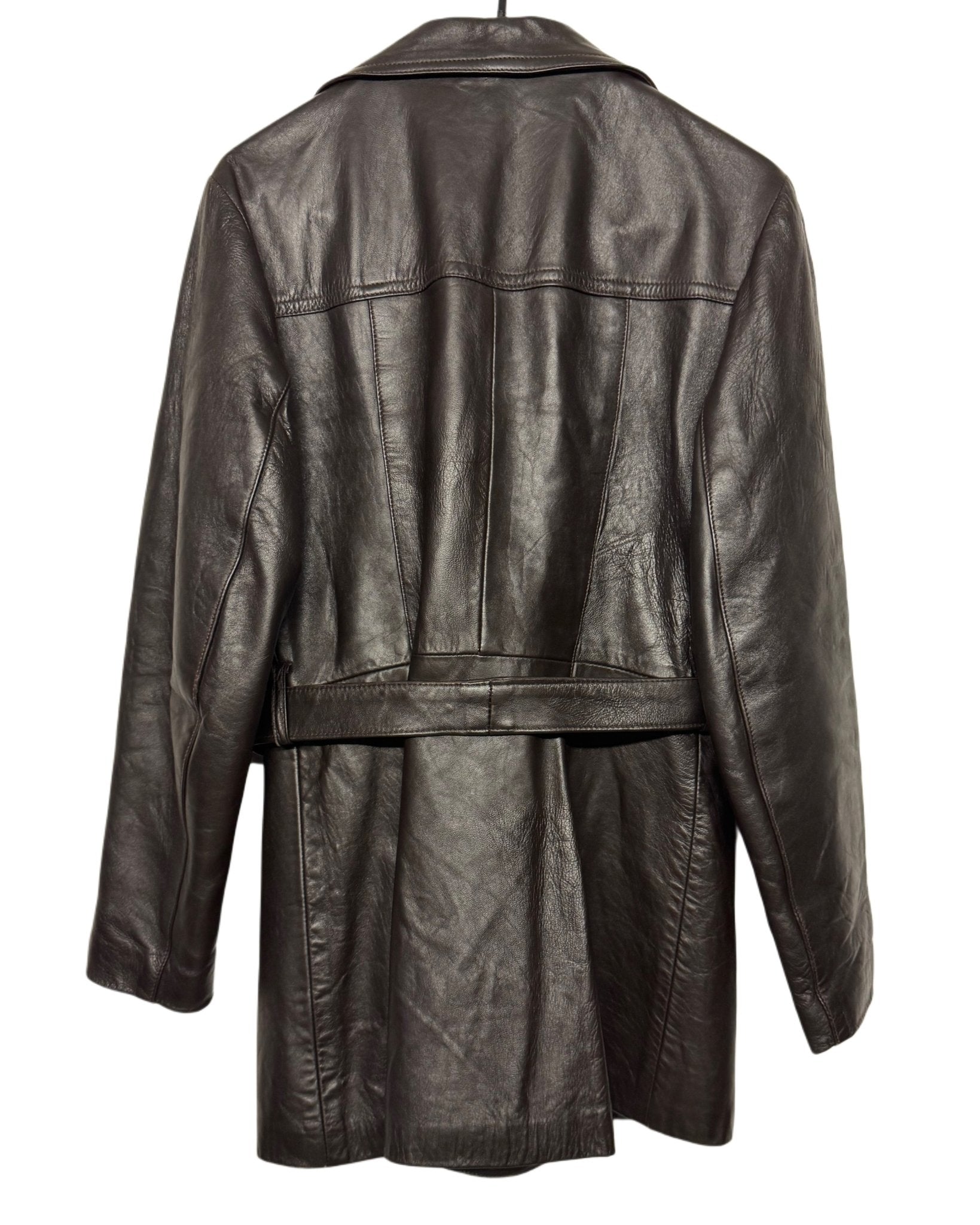 90‘s Leather Coat Women‘s *selten (S) - Lennys Vintage