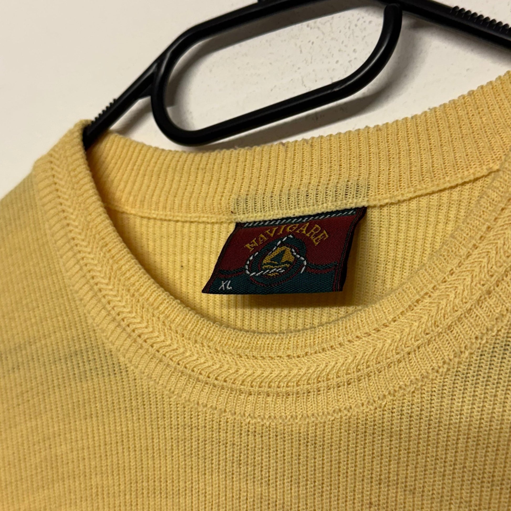 90‘s Navigate Knit Sweater *selten (XL) - Lennys Vintage