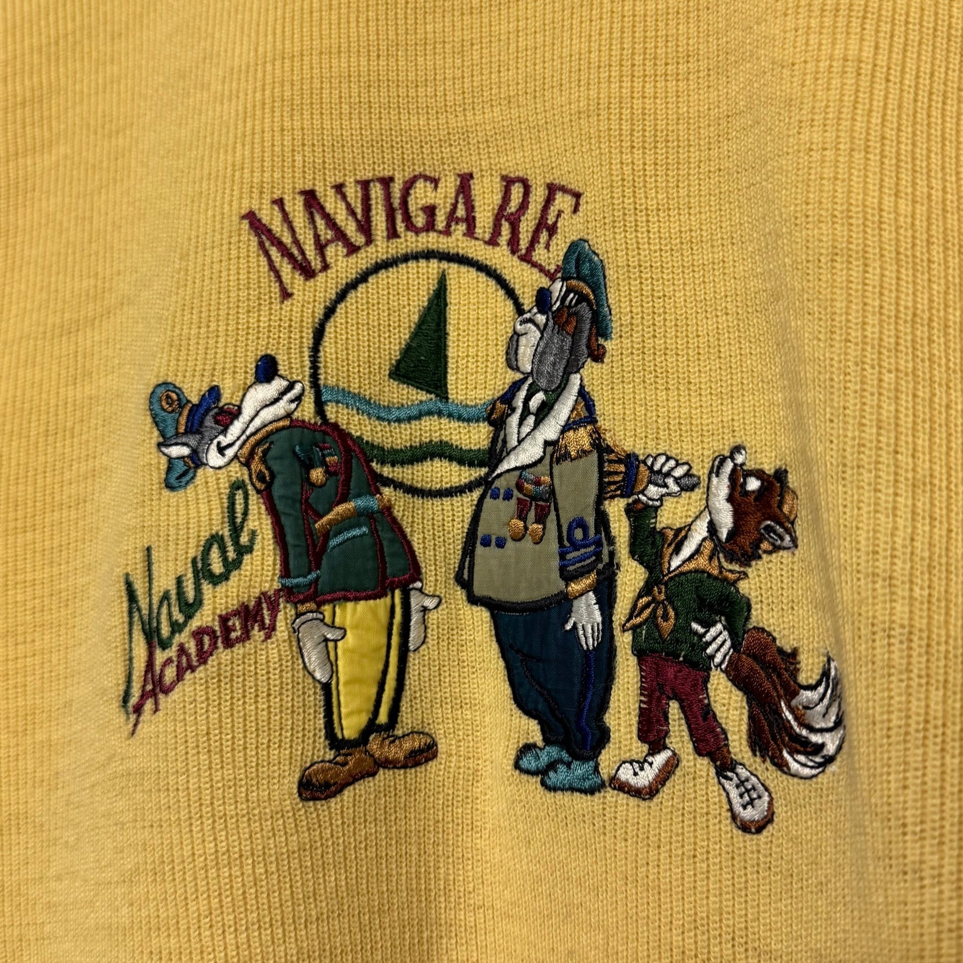 90‘s Navigate Knit Sweater *selten (XL) - Lennys Vintage