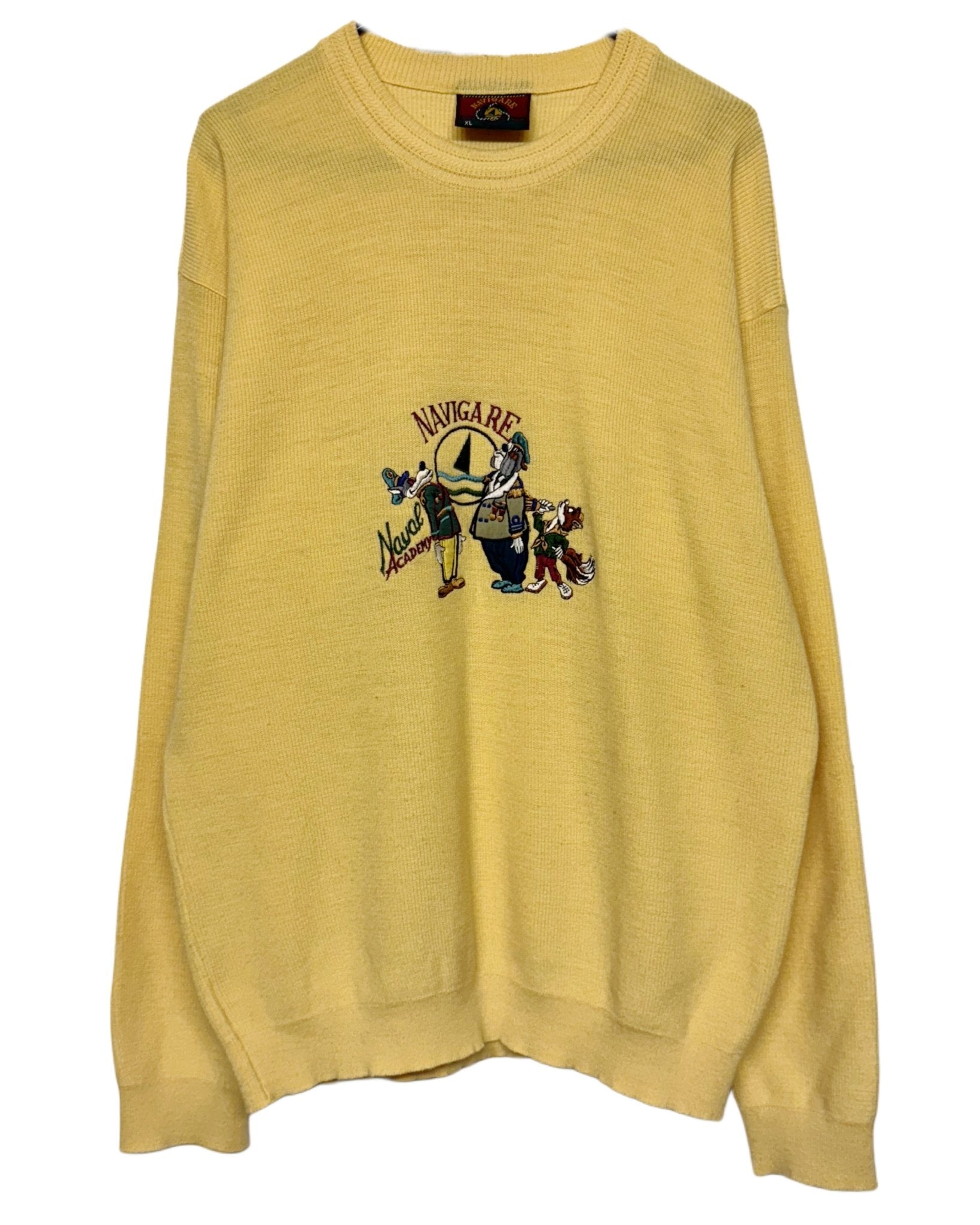 90‘s Navigate Knit Sweater *selten (XL) - Lennys Vintage