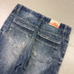 2000's Invisible Premium Jeans Brand Japanese Archive Straight/Baggy Jeans *very rare 35x34 (XL)