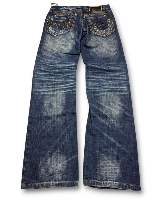 2000's Solberry Straight/Baggy Japanese Archive Jeans Women's *very rare 30x30 (M)