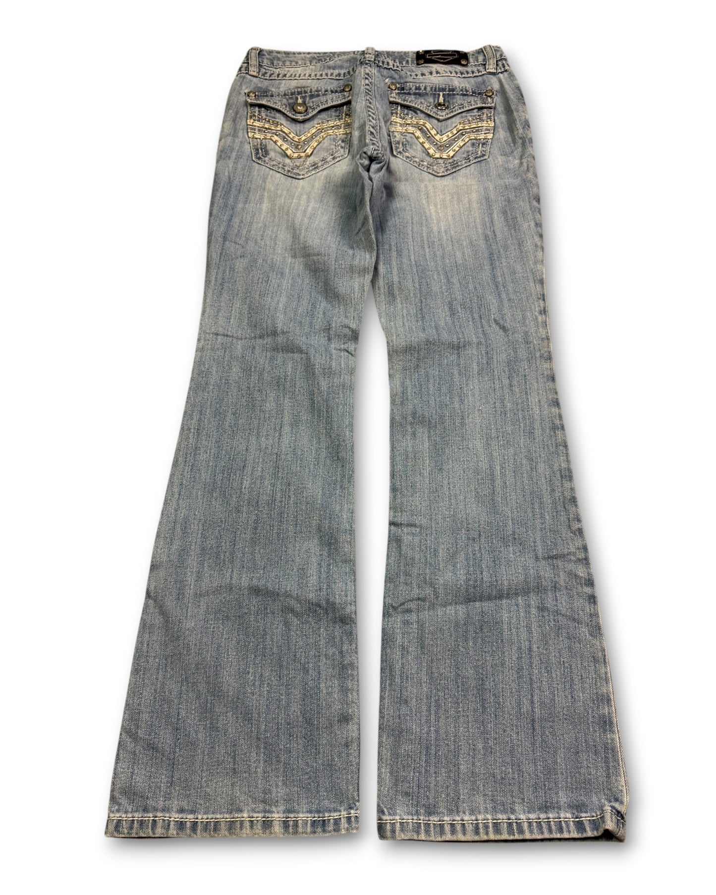 2000's Harley-Davidson Low Waist/Bootcut Jeans Women's *very rare 30x30 (M)