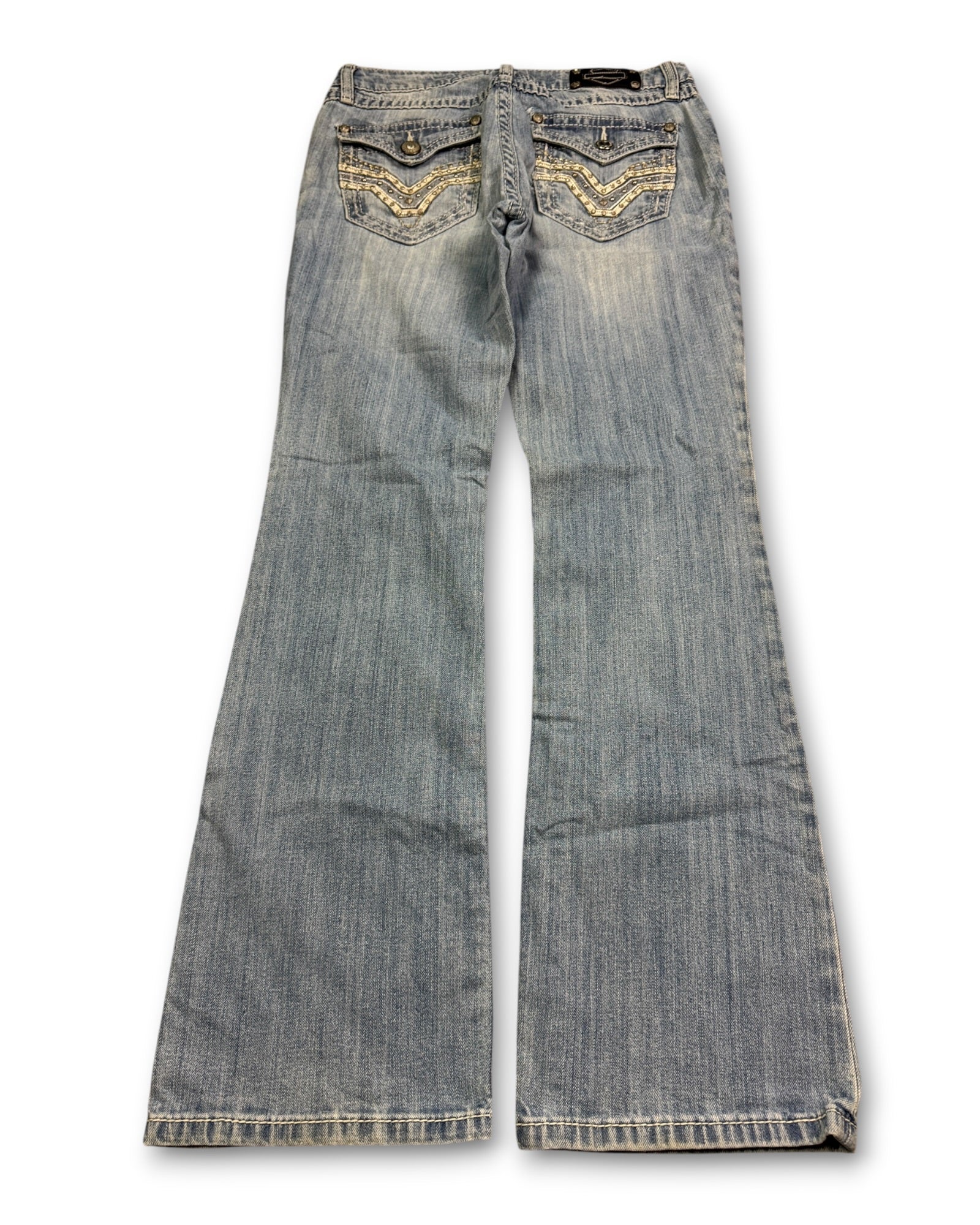 2000's Harley-Davidson Low Waist/Bootcut Jeans Women's *very rare 30x30 (M)