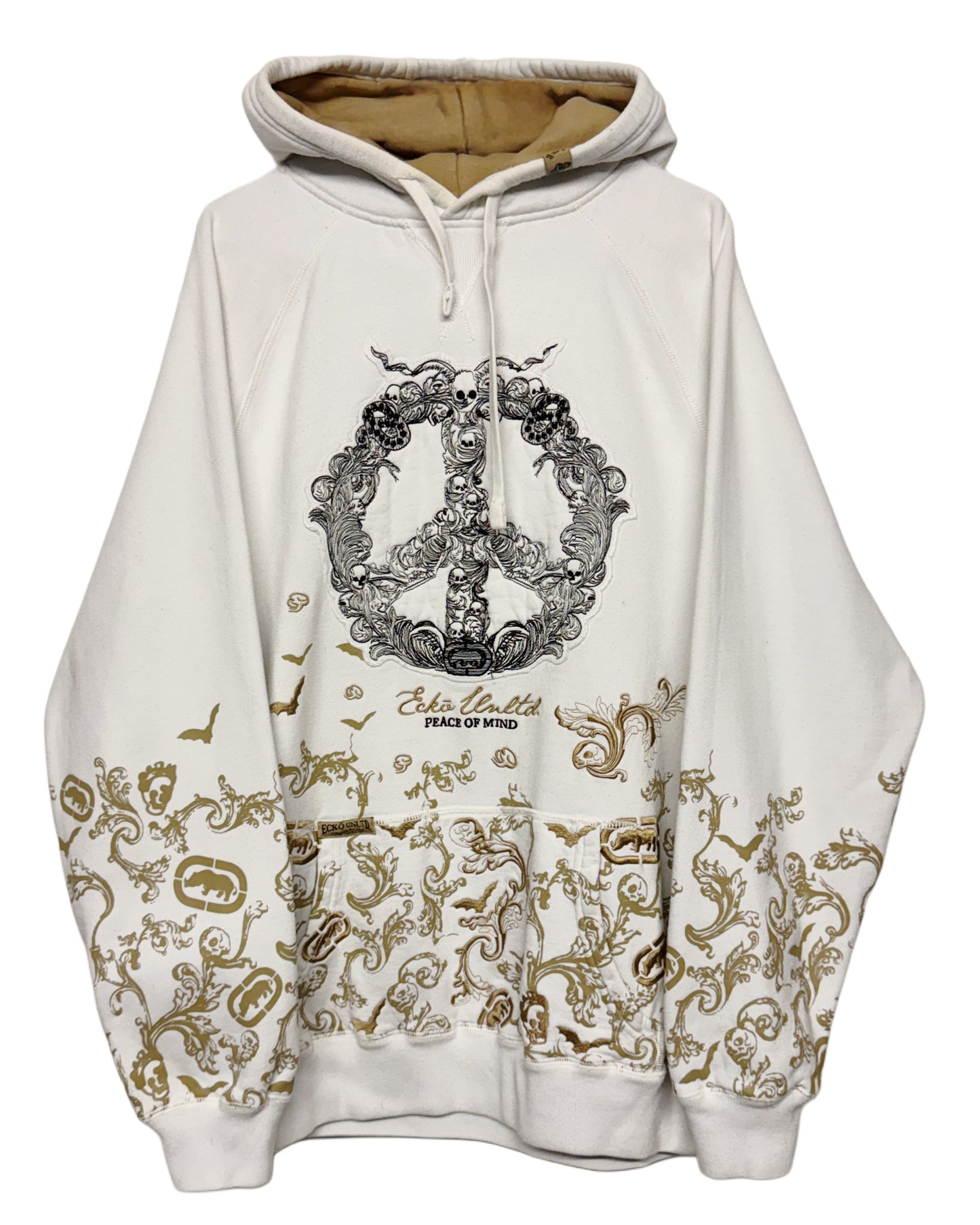 00‘s ECKŌ Unltd. Embroidered Peace Hoodie *sehr selten (L)