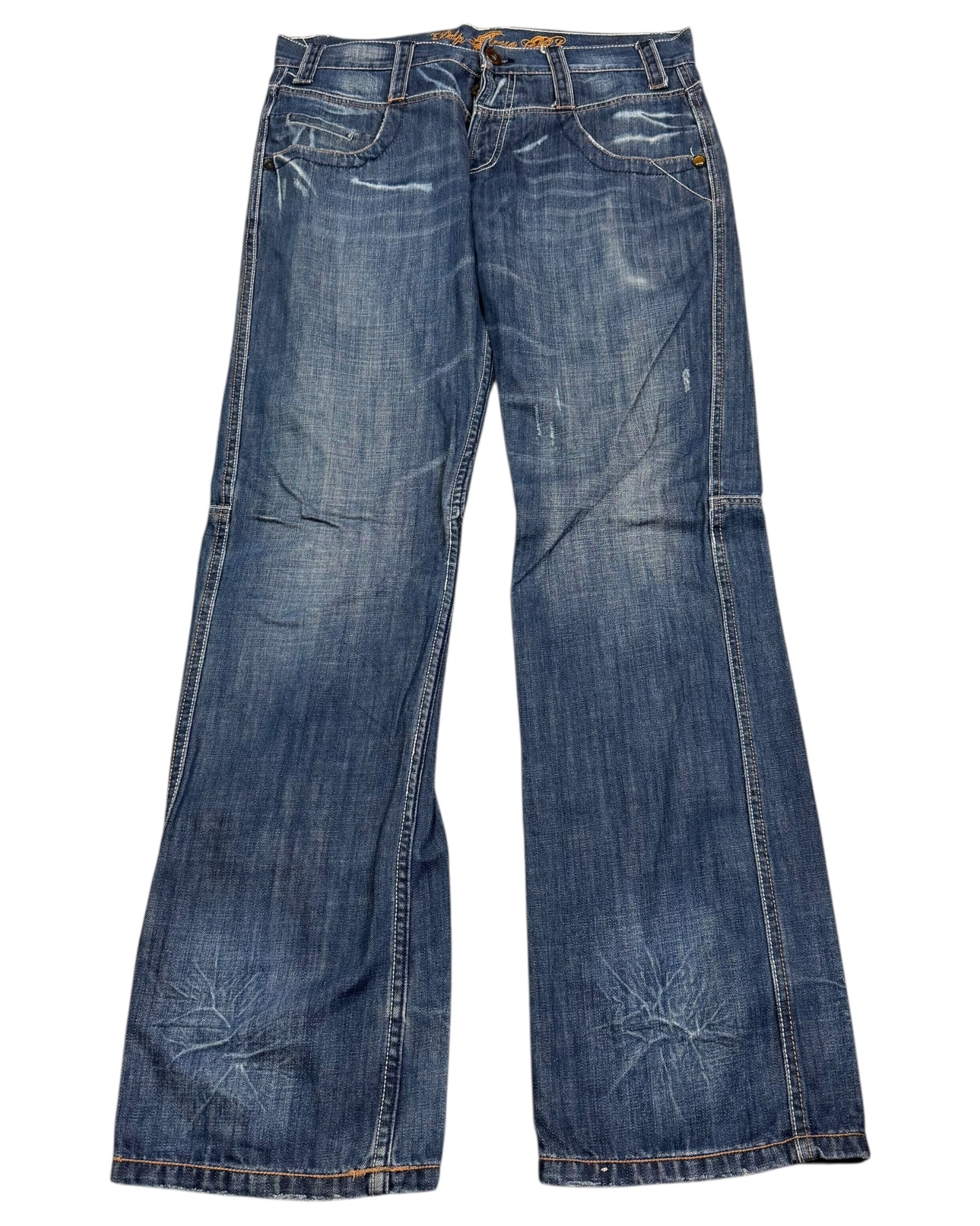 2000‘s Ddp True Blue Baggy Jeans 33x33