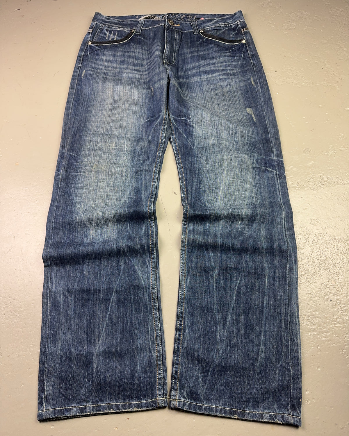 2000's Osaka Big Train Japanese Baggy Jeans *very rare 37x34 (XL)