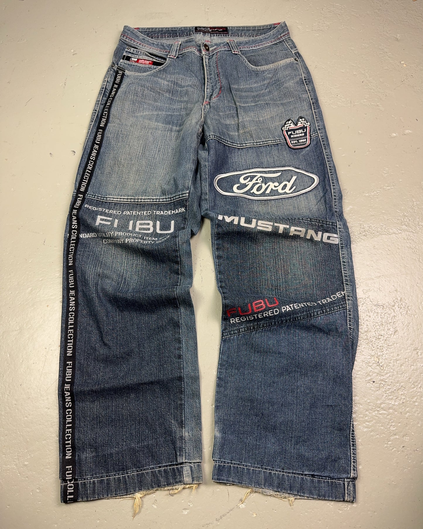 2000's Fubu Hip Hop Baggy Jeans *rare 32x32 (M)