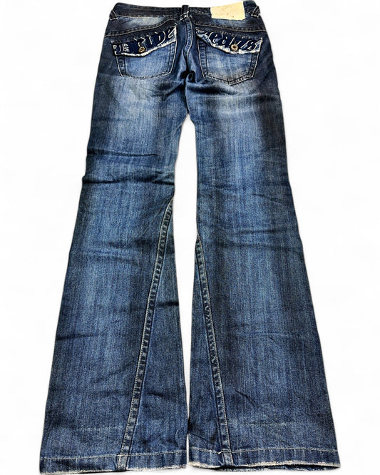 2000's Drive Korean Archive Low Waist/Bootcut Jeans Women's *very rare 28x32 (S)