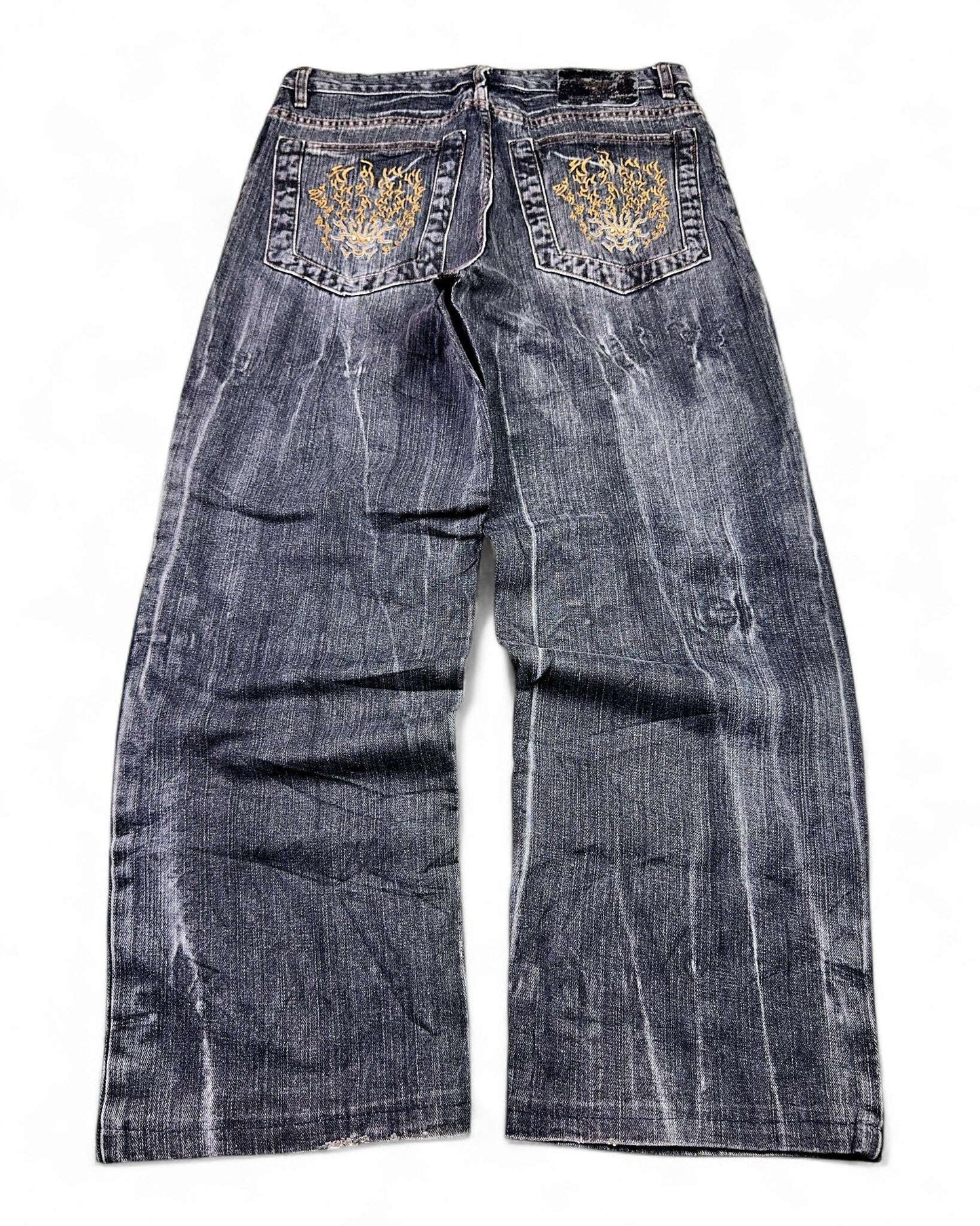 2000's Candid Keven Japanese Baggy Jeans *rare 32x30 (M)