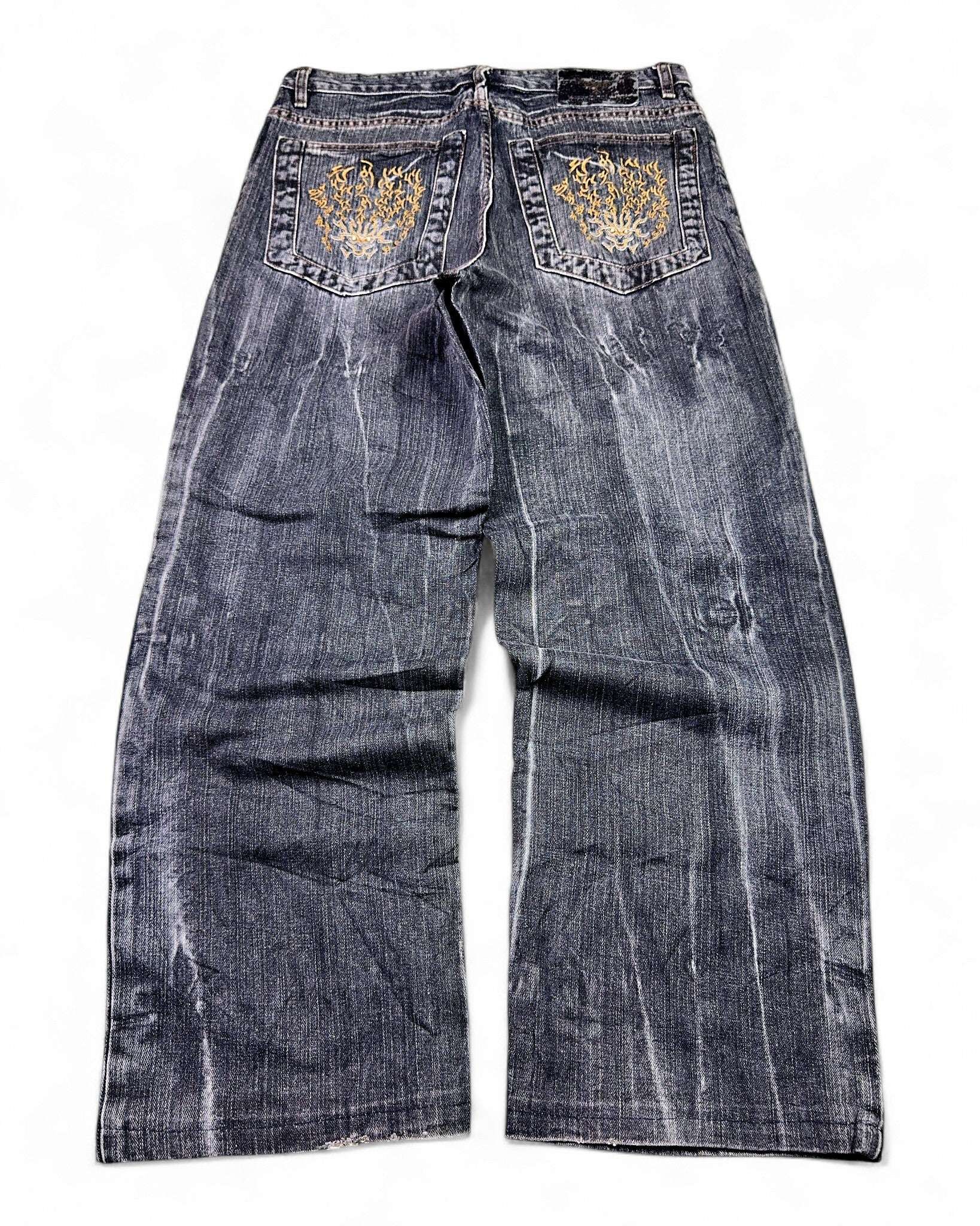 2000's Candid Keven Japanese Baggy Jeans *rare 32x30 (M)