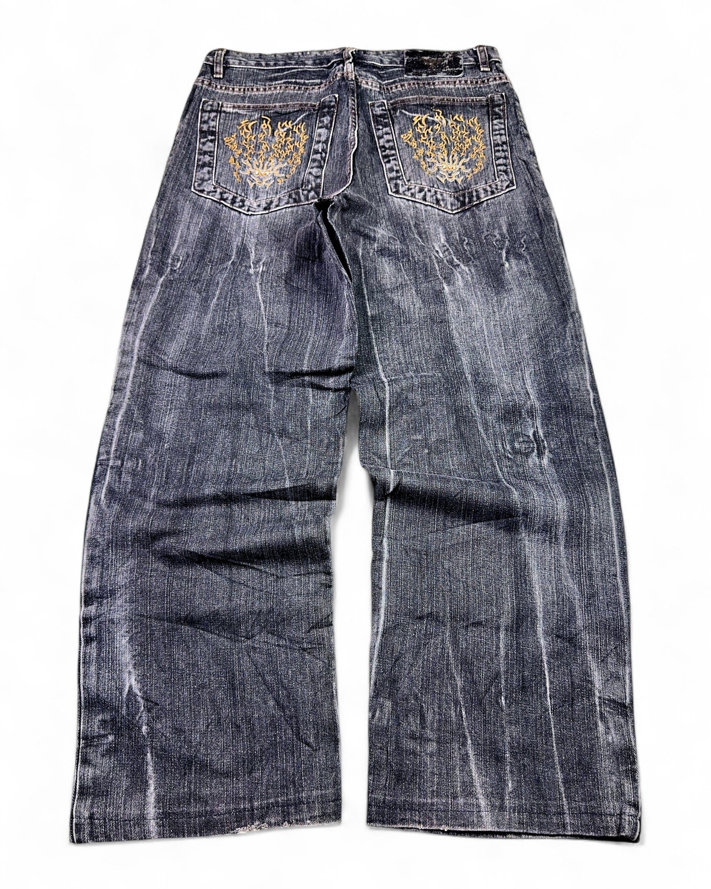2000's Candid Keven Japanese Baggy Jeans *rare 32x30 (M)