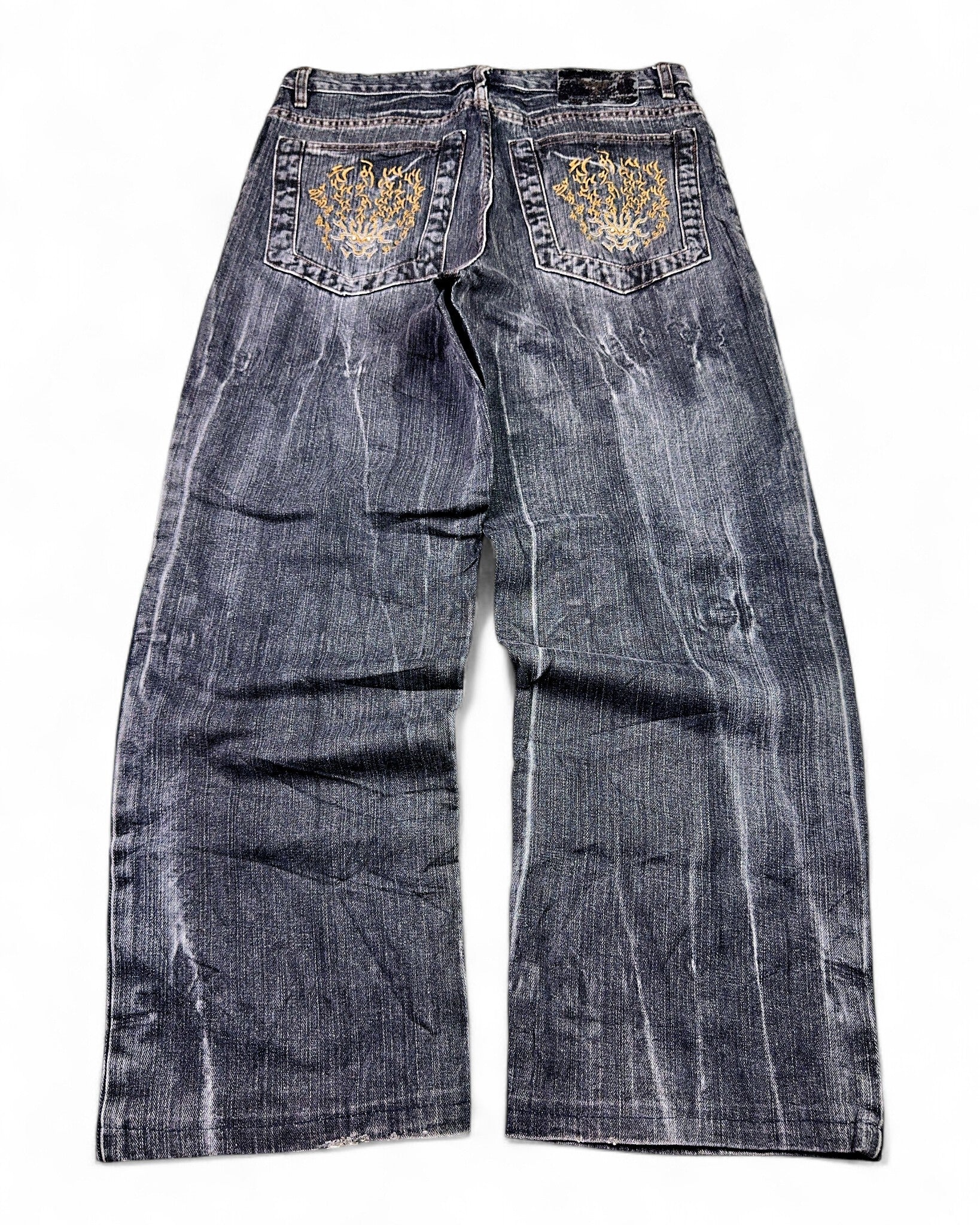 2000's Candid Keven Japanese Baggy Jeans *rare 32x30 (M)
