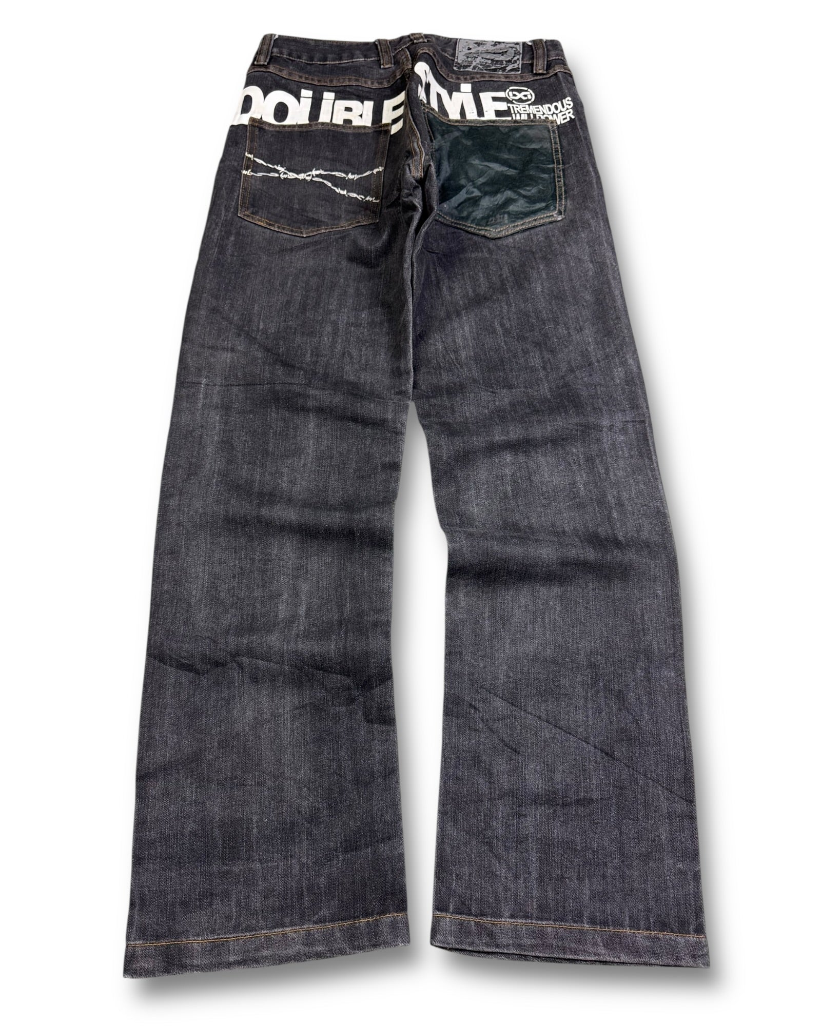 2000's Double D Straight/Baggy Japanese Jeans *very rare 30x30 (M)