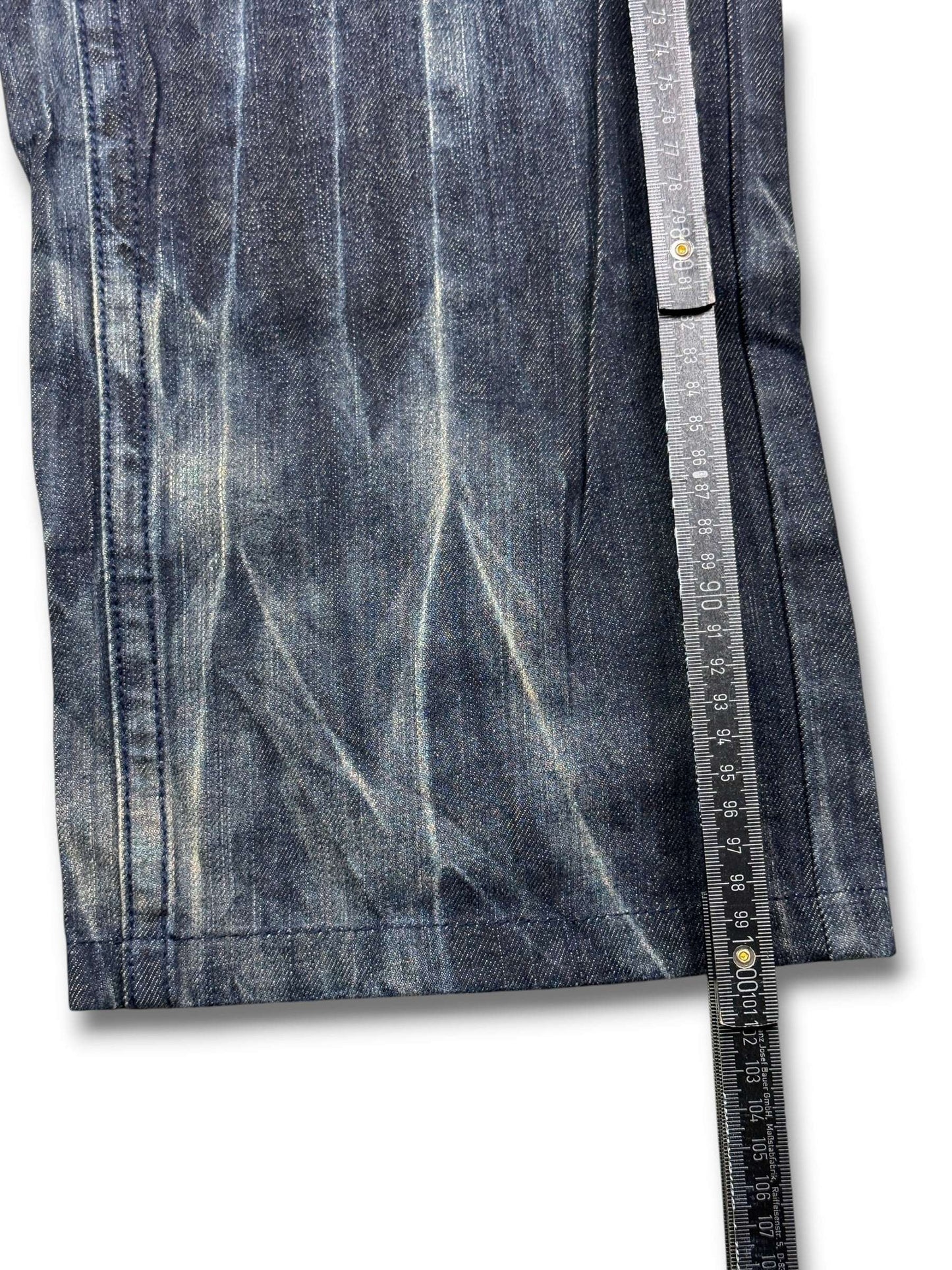 2000's Bsj Blue Subject Baggy Japanese Jeans *very rare 38x30 (XXL)