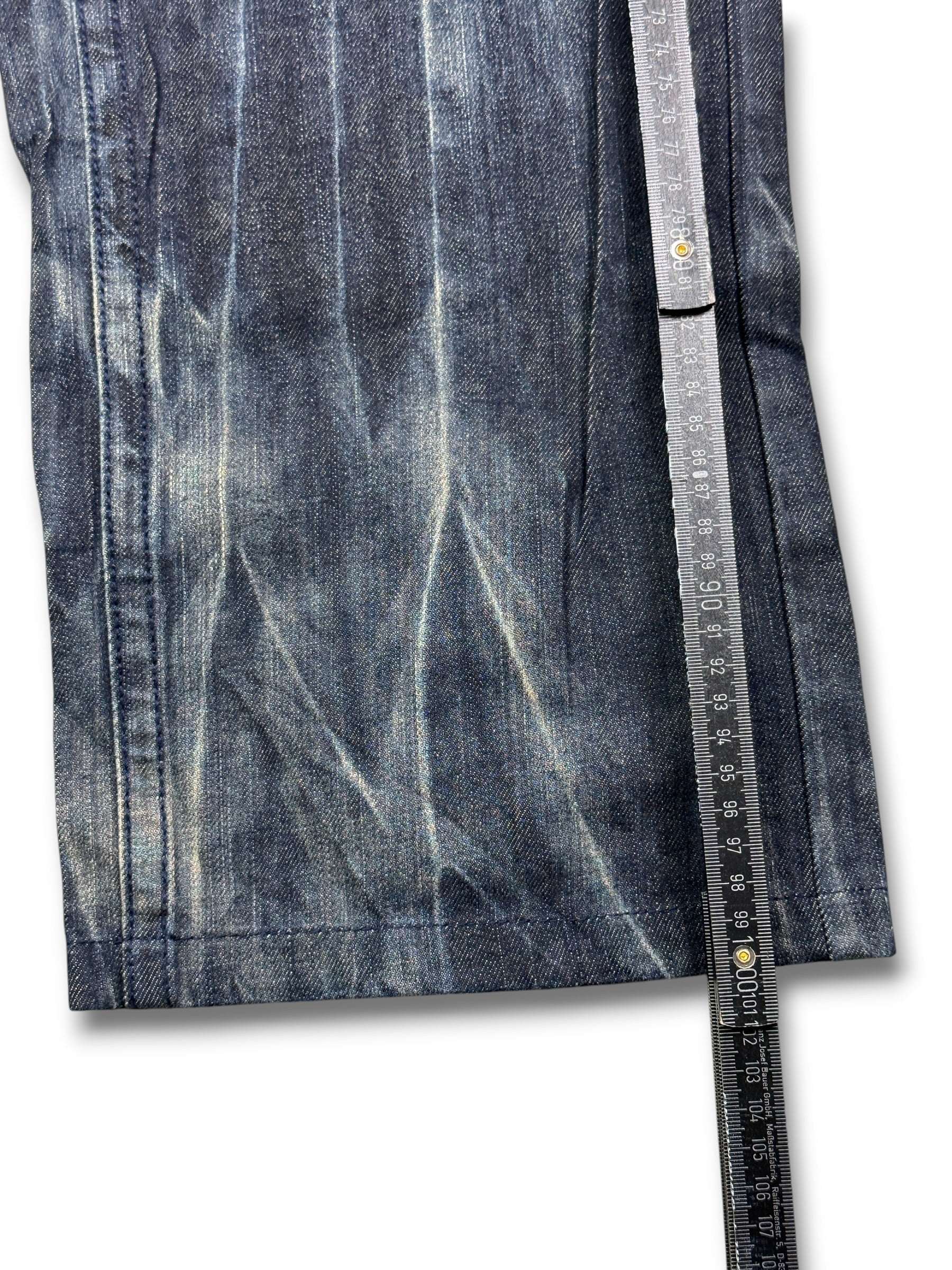 2000's Bsj Blue Subject Baggy Japanese Jeans *very rare 38x30 (XXL)