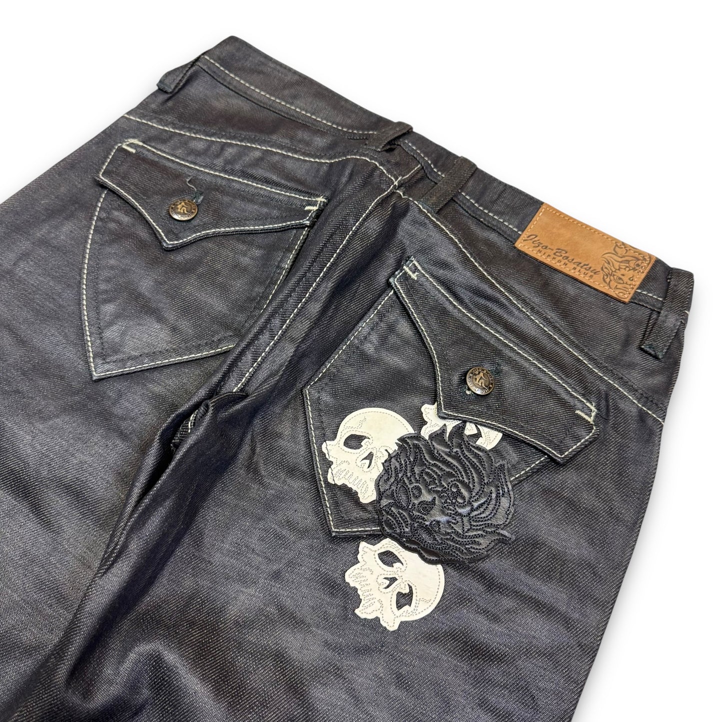 2000's Jizo Japanese Archive Slim/Straight Waxed Jeans *extremely rare 28x30 (S)