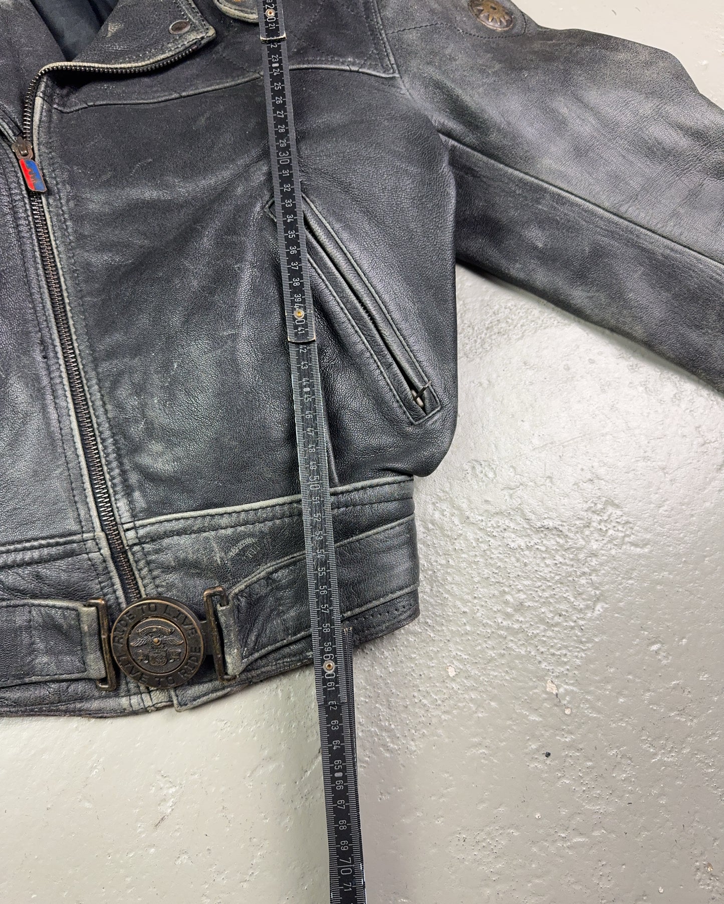 1980's Schuh Faded Leather Jacket *extremely rare (M)
