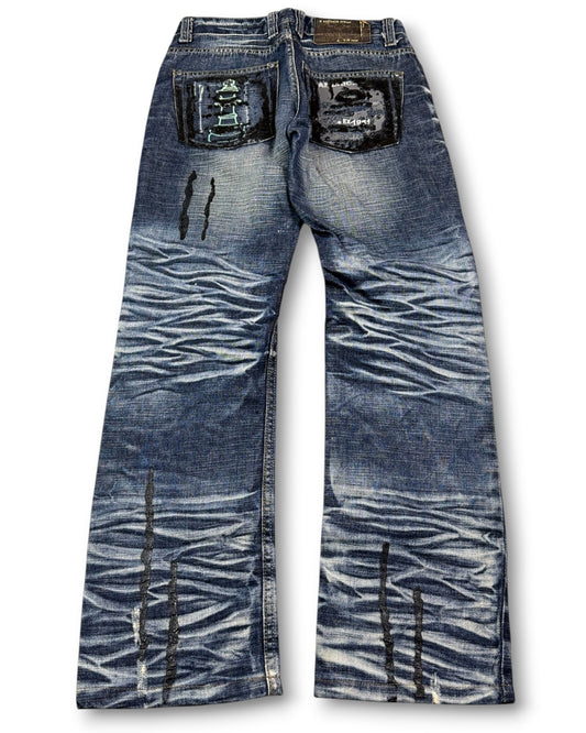 2000's A.v.h. Straight/Baggy Japanese Archive Jeans *very rare 28x30 (S)