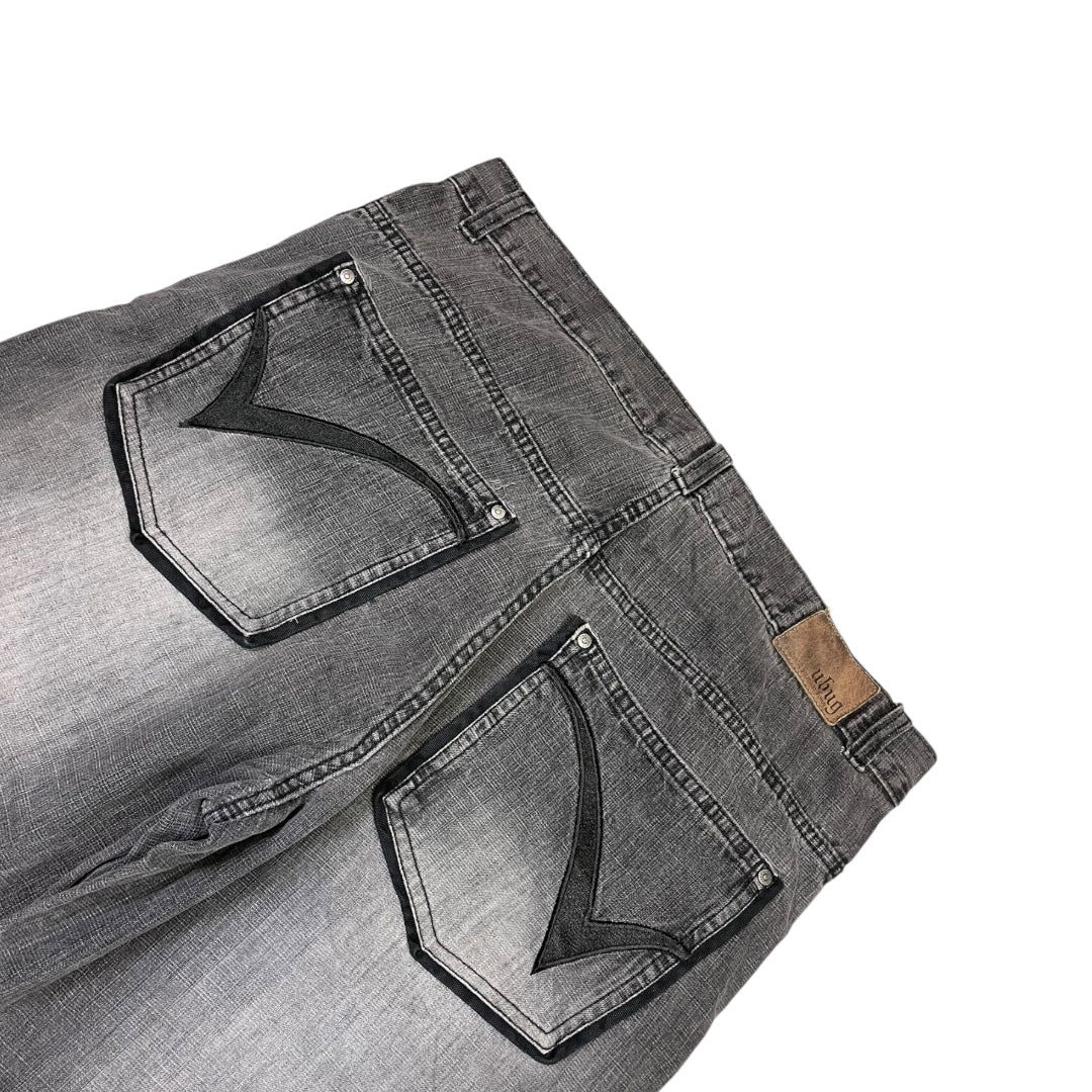 2000‘s Ubug Hip Hop Baggy Jeans *rare 36x34