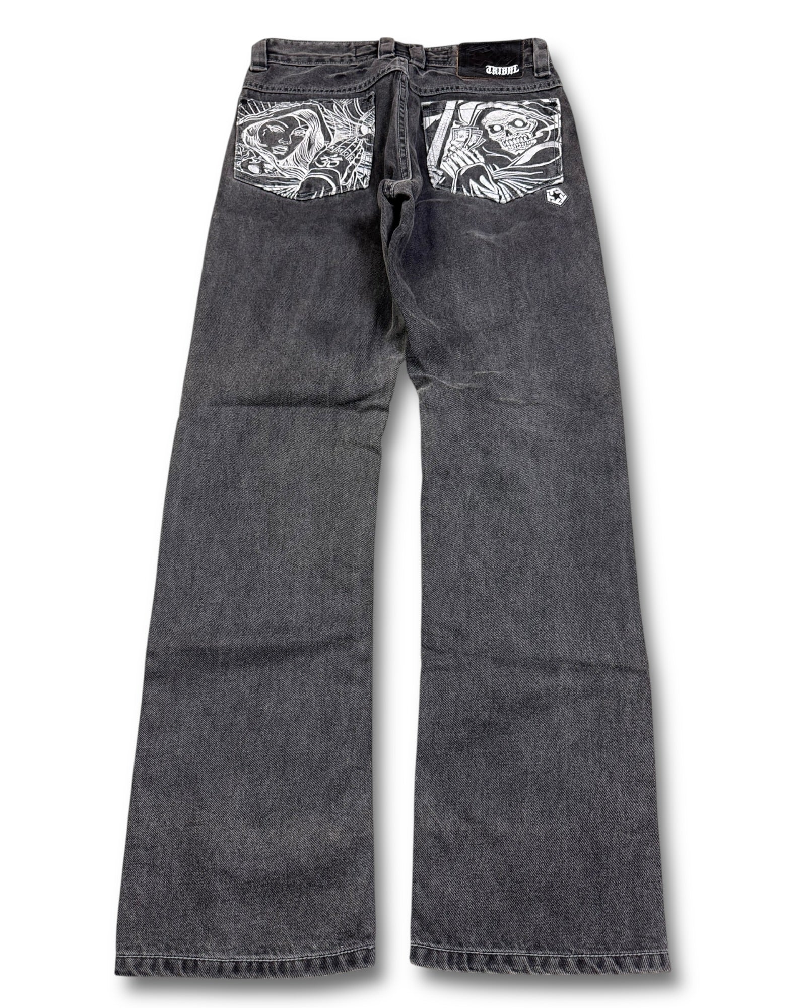 2000's Tribal Gear Hip Hop Baggy/Straight Jeans *very rare 30x30 (M)