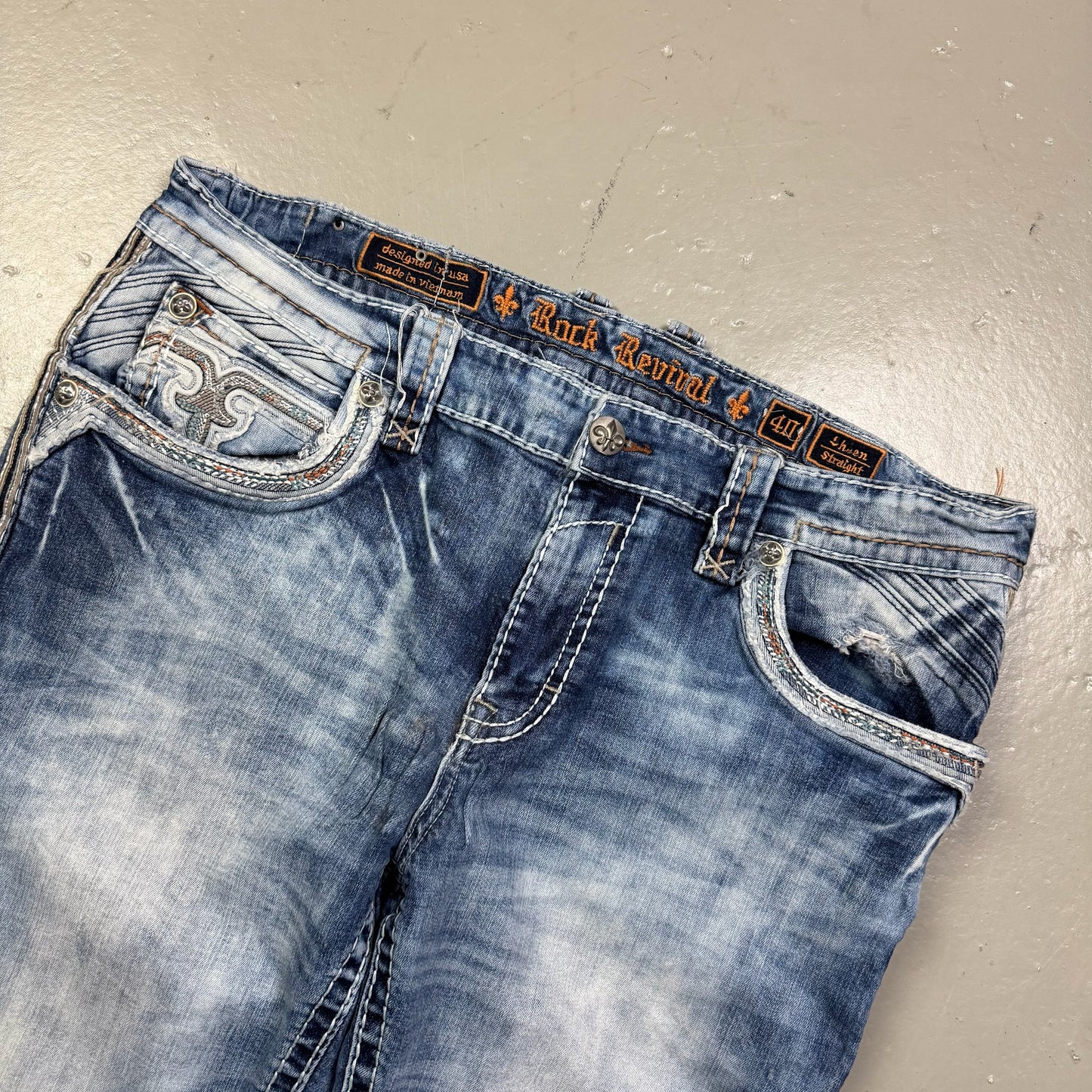 2000‘s Rock Revival Straight Jeans *rare 40x32