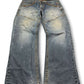 2000's Tough Jeansmith Straight/Baggy Japanese Jeans *rare 38x30 (XXL)