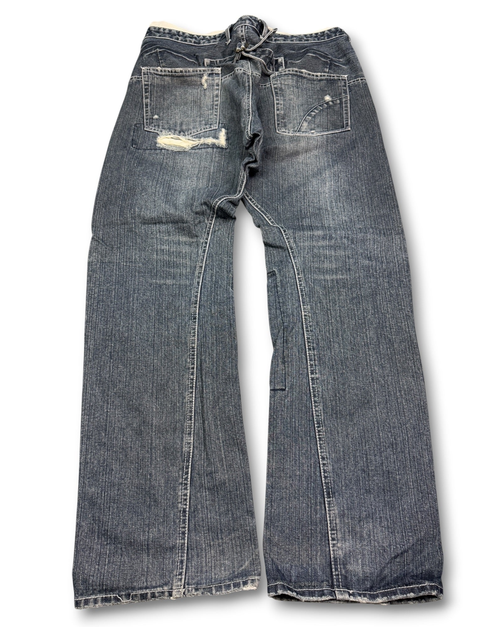 2000's Guell Mustard Japanese Archive Straight/Baggy Jeans *extremely rare 34x32 (L)
