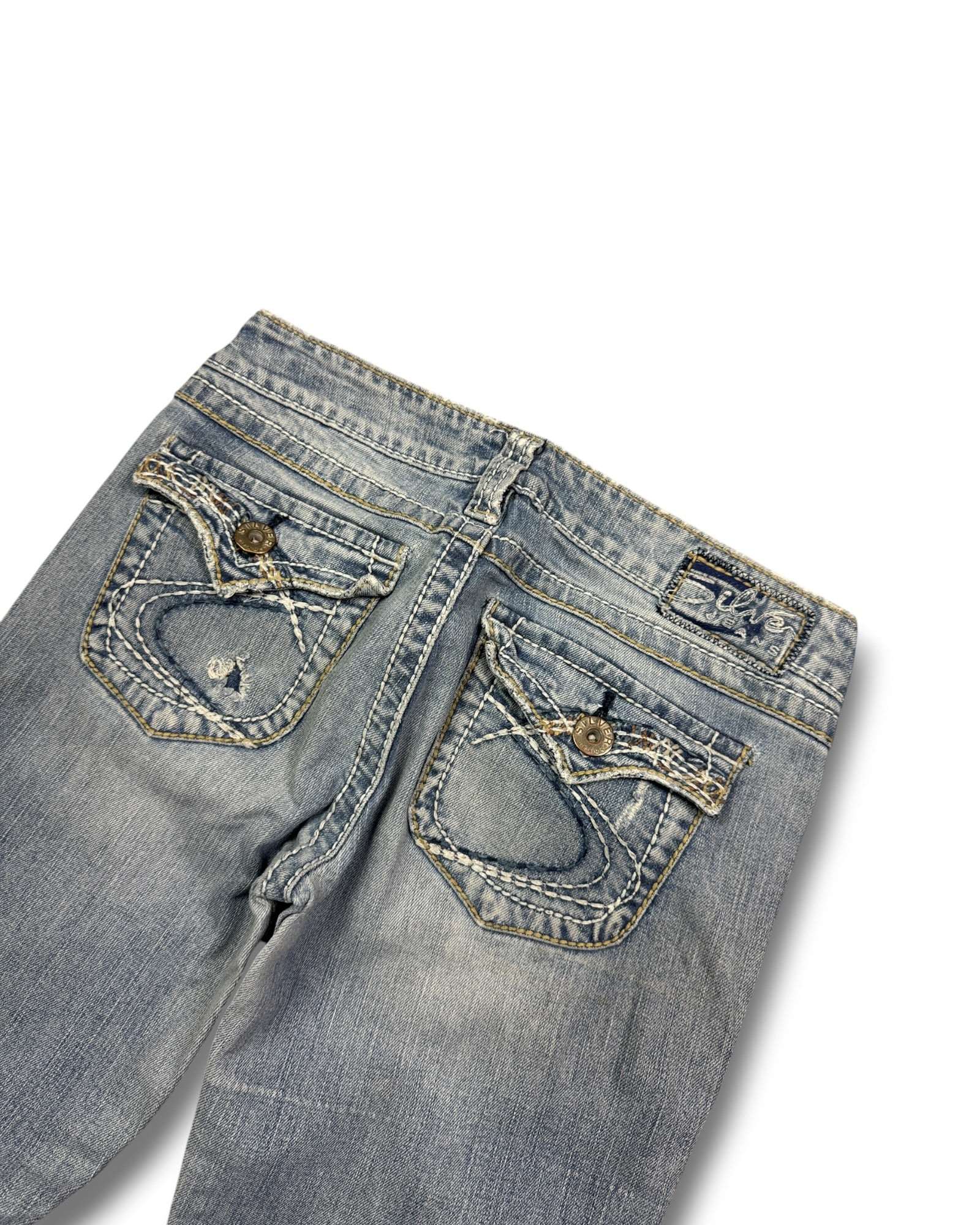 2000's Silver Low Waist/Bootcut Jeans Women's * W29 (M)