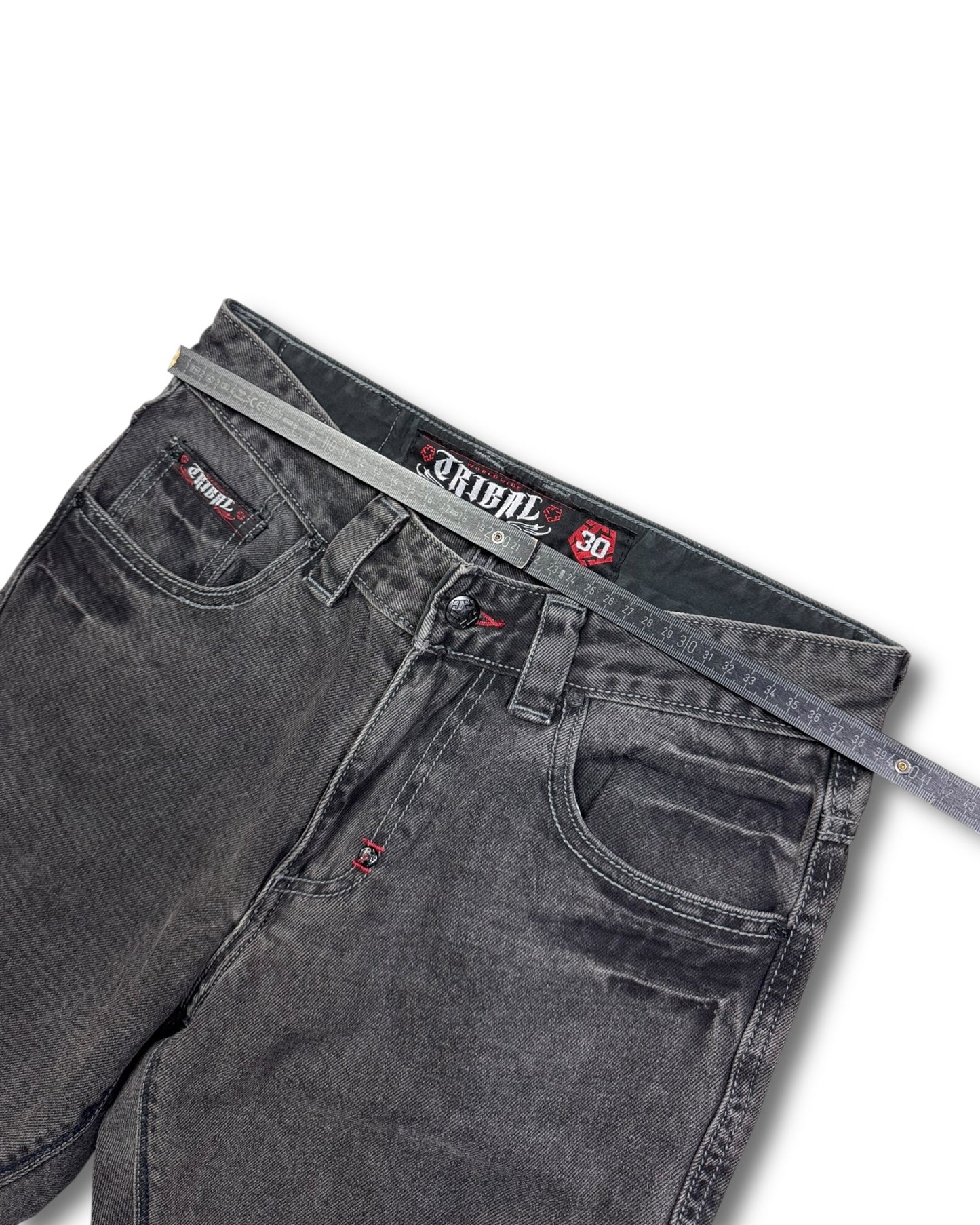 2000's Tribal Gear Hip Hop Baggy/Straight Jeans *very rare 30x30 (M)
