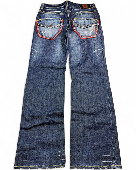2000's Stockton Japanese Archive Straight/Baggy Jeans *very rare 32x32 (M)