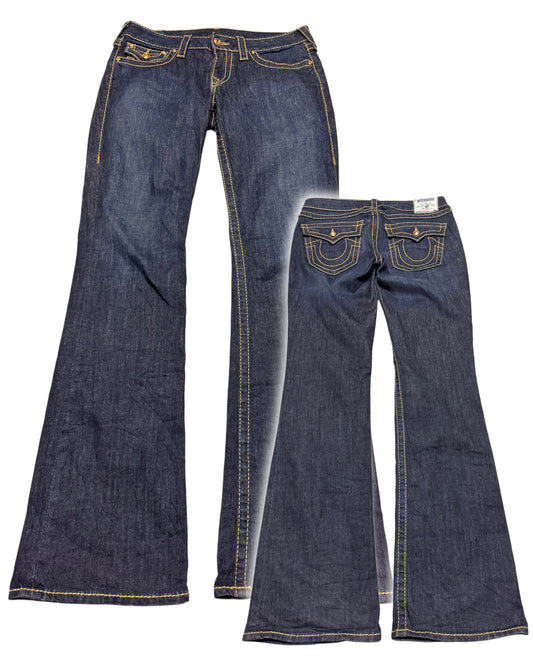 2000‘s True Religion Low Waist/Flared Jeans Women‘s 30x32