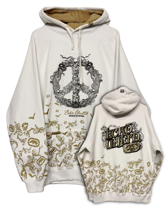 00‘s ECKŌ Unltd. Embroidered Peace Hoodie *sehr selten (L)