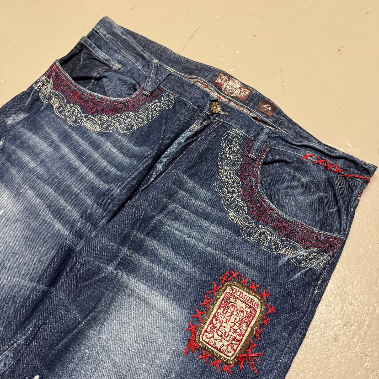 2000‘s Akademiks Japanese Style Baggy Jeans *very rare 44x36