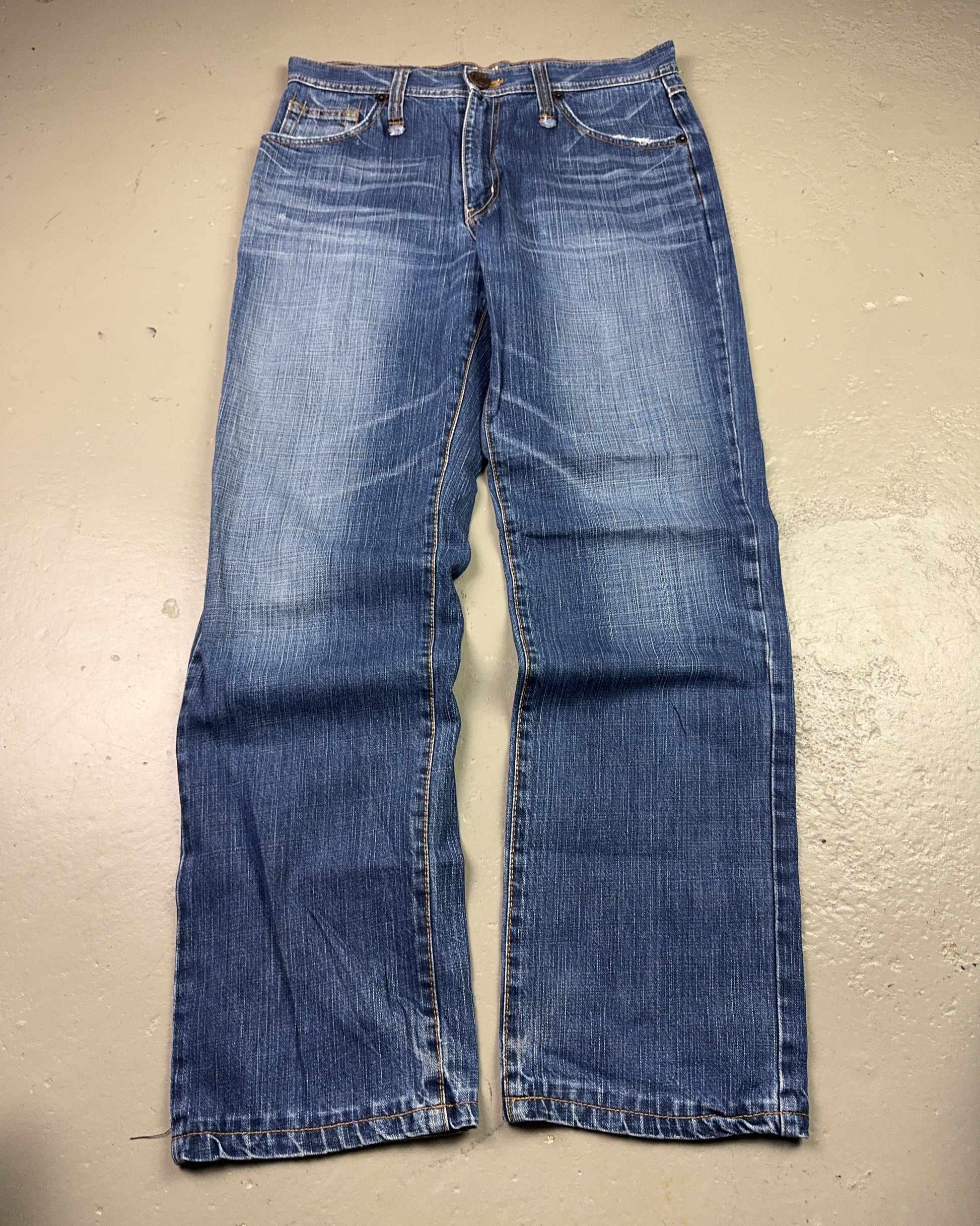 2000's Oniarai Japanese Straight/Baggy Jeans *rare 32x32 (M)