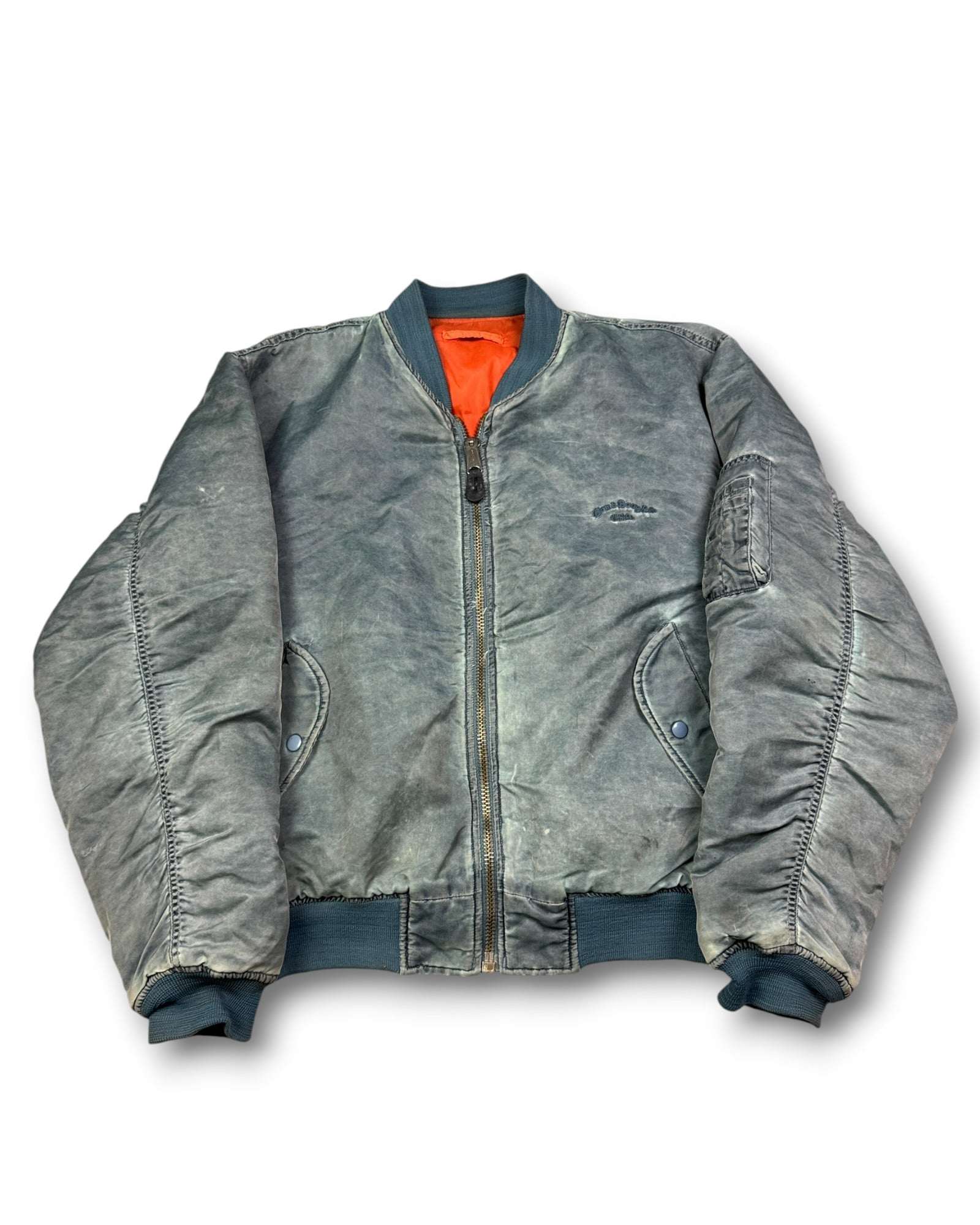 1990's Bomb Boogie Bomber Aviator Jacket *very rare (L)